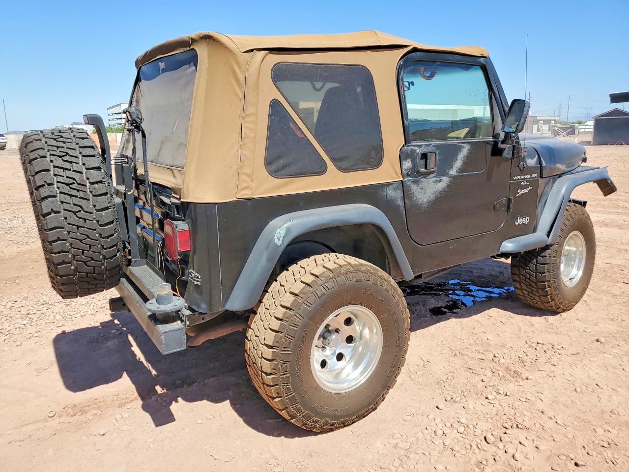 1999 Jeep Wrangler / Tj Sport Black vin: 1J4FY19S0XP403176