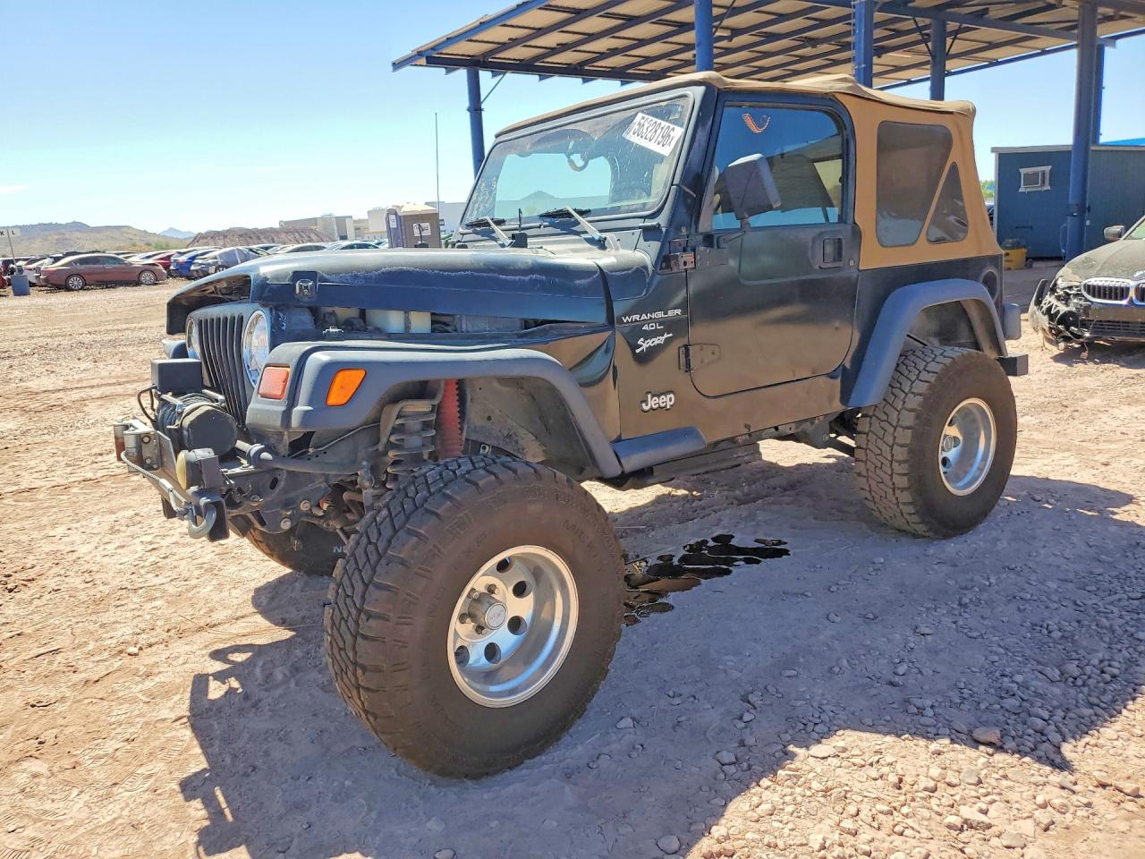 1999 Jeep Wrangler / Tj Sport Black vin: 1J4FY19S0XP403176