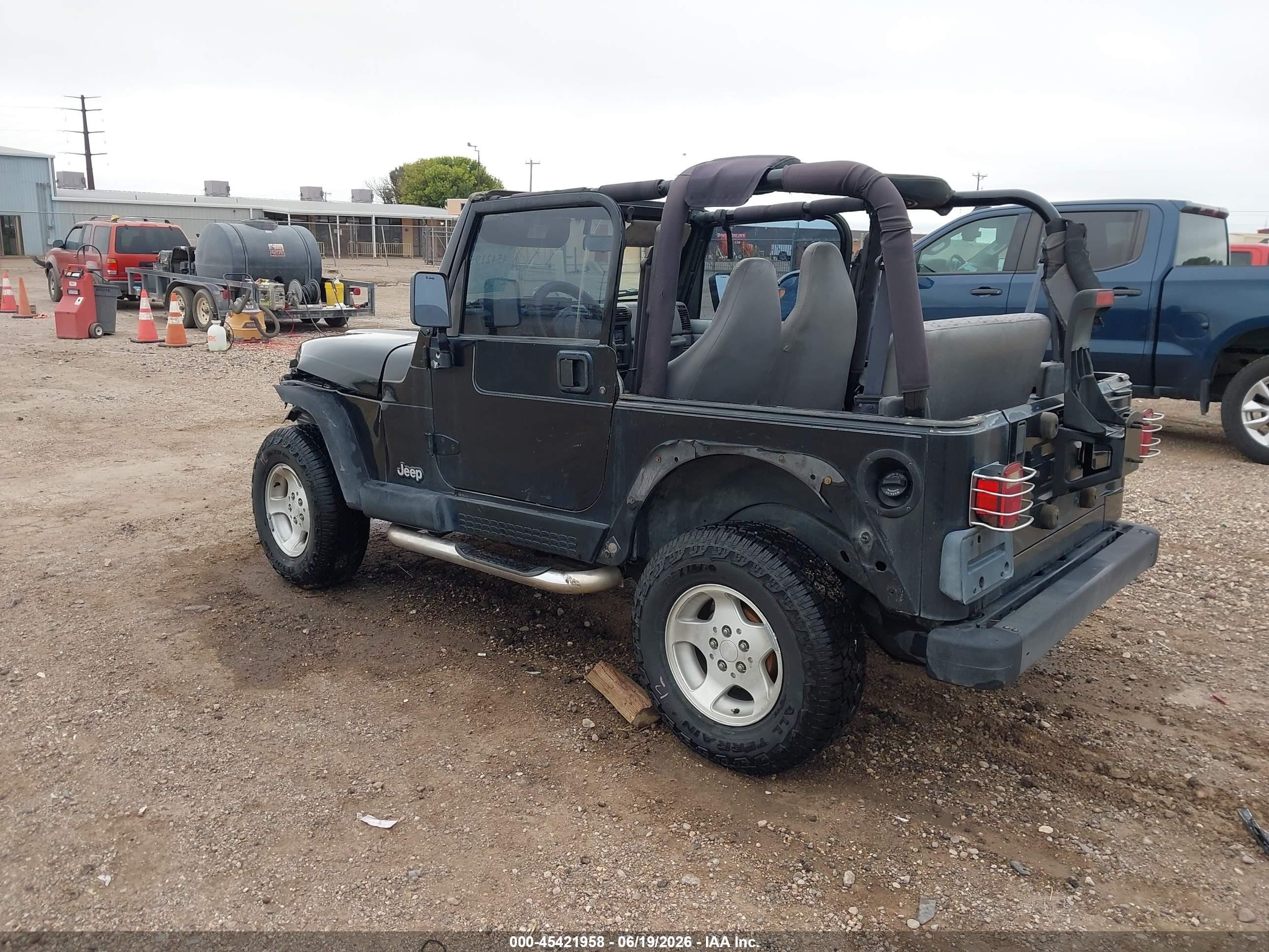 1997 Jeep Wrangler Sport Black vin: 1J4FY19S1VP540799