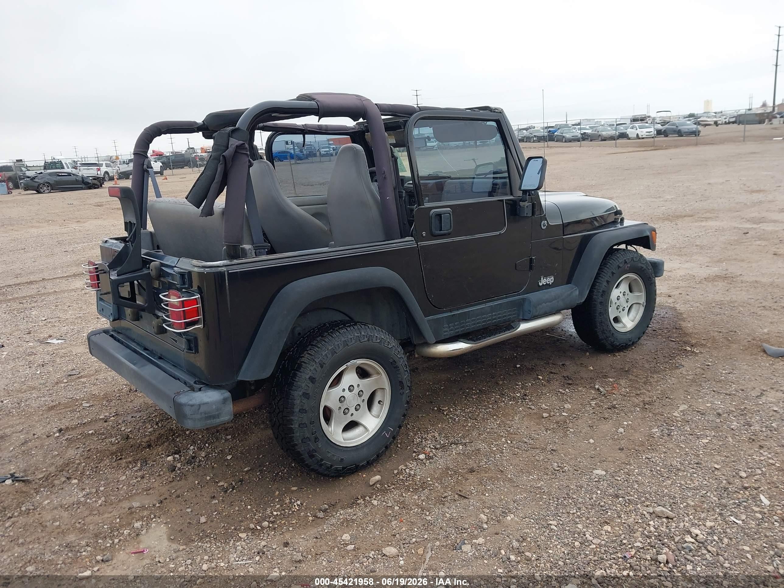 1997 Jeep Wrangler Sport Black vin: 1J4FY19S1VP540799