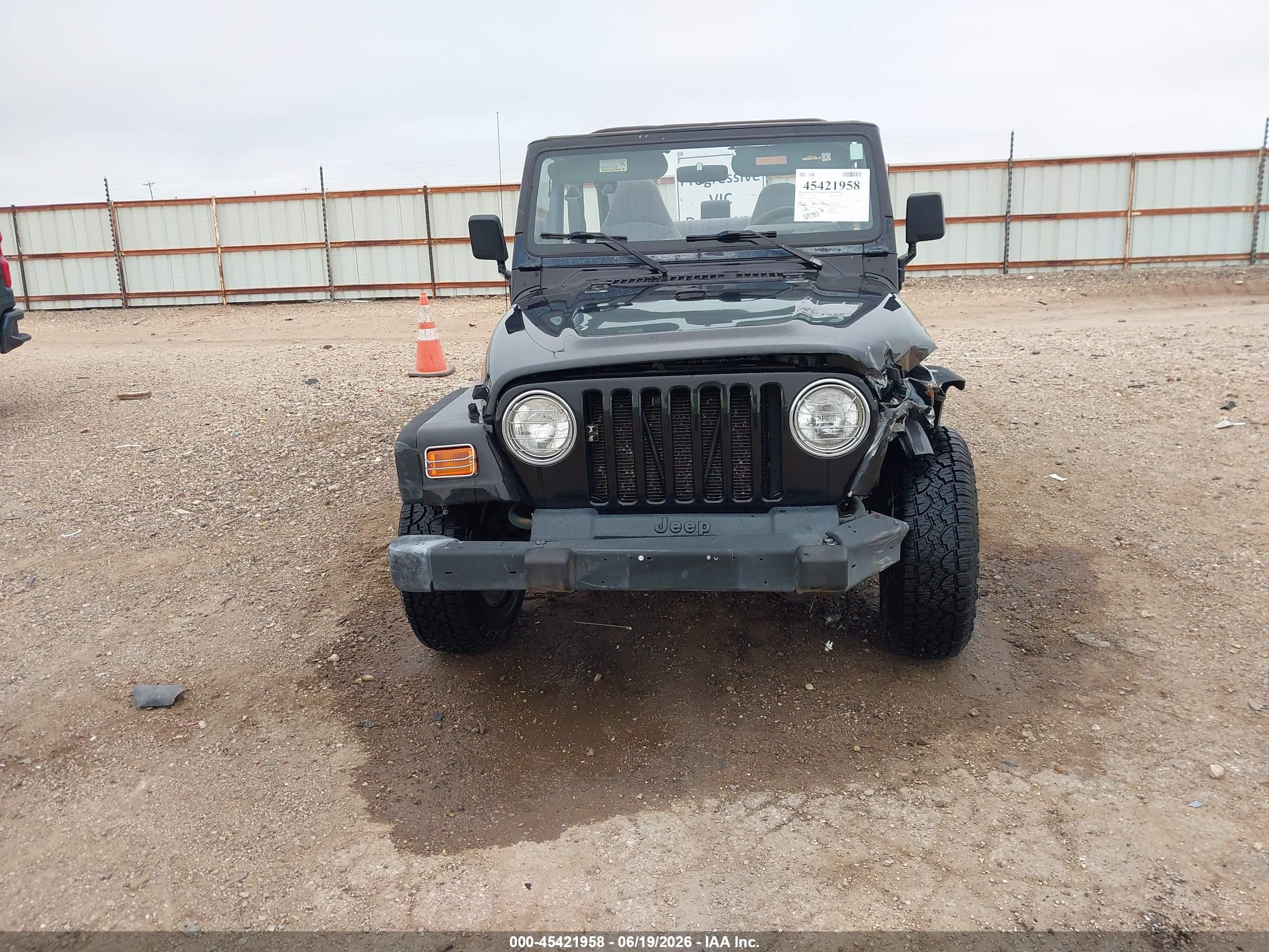 1997 Jeep Wrangler Sport Black vin: 1J4FY19S1VP540799