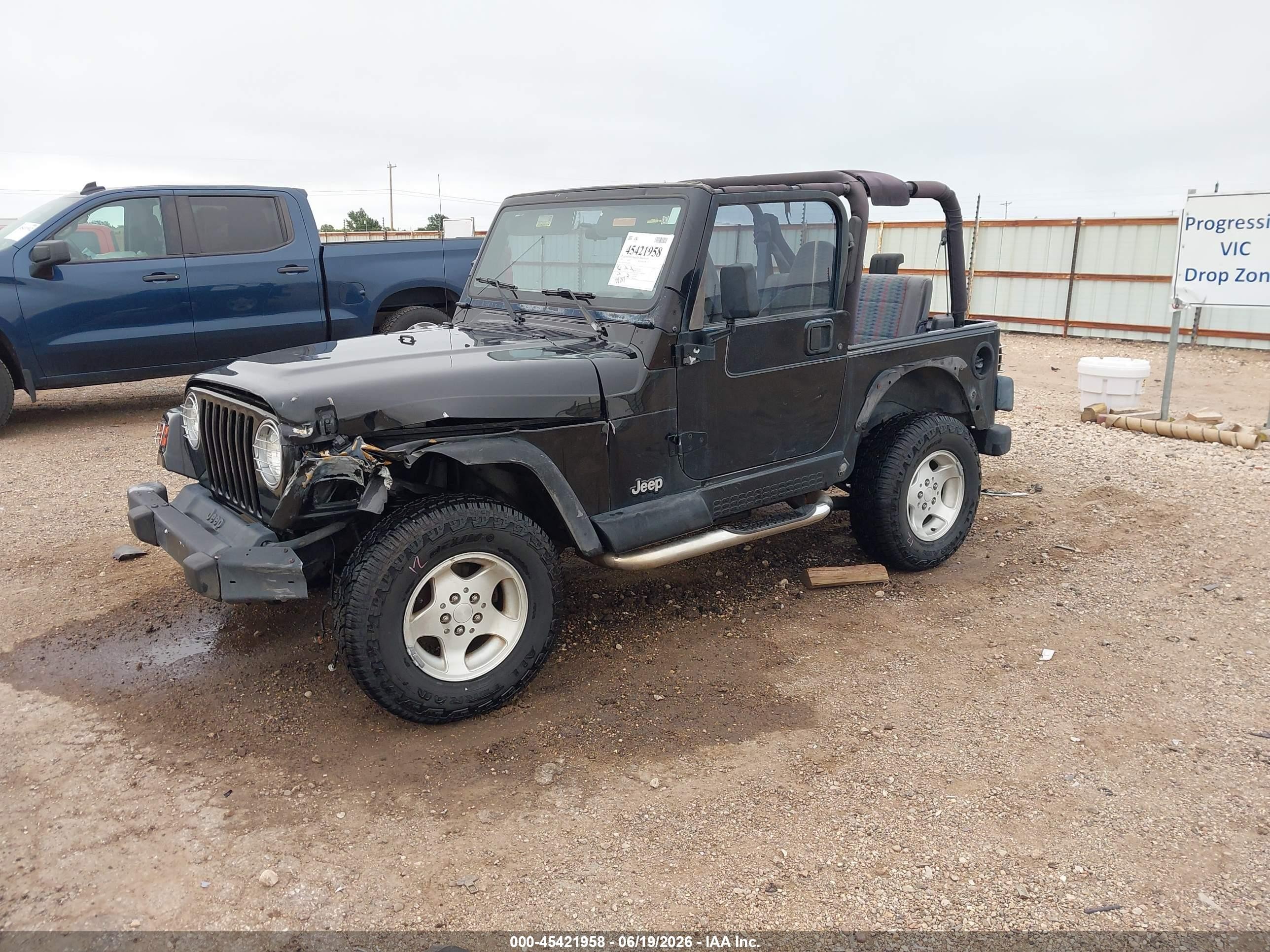 1997 Jeep Wrangler Sport Black vin: 1J4FY19S1VP540799