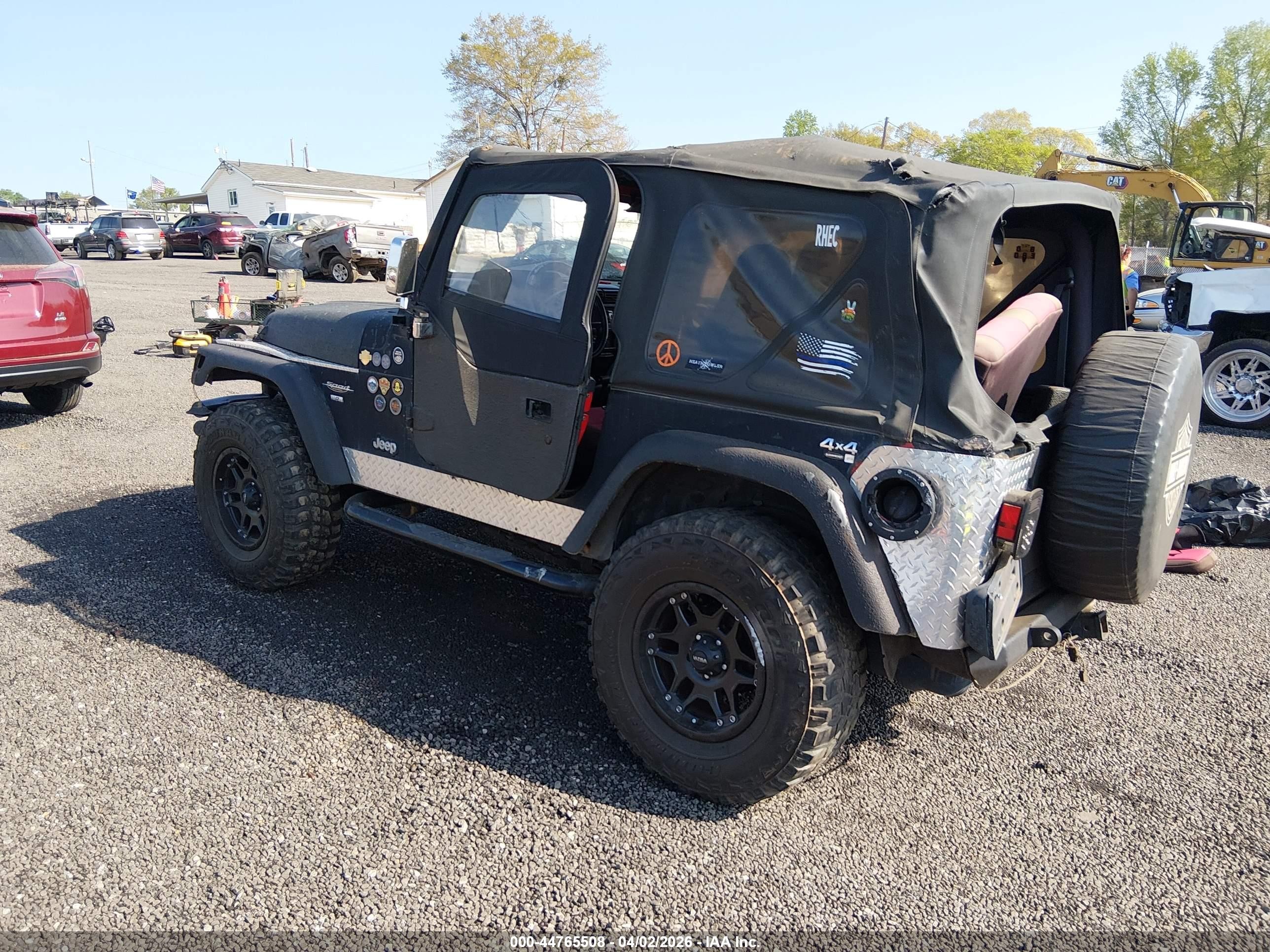 1997 Jeep Wrangler Sport Черный vin: 1J4FY19S2VP446110
