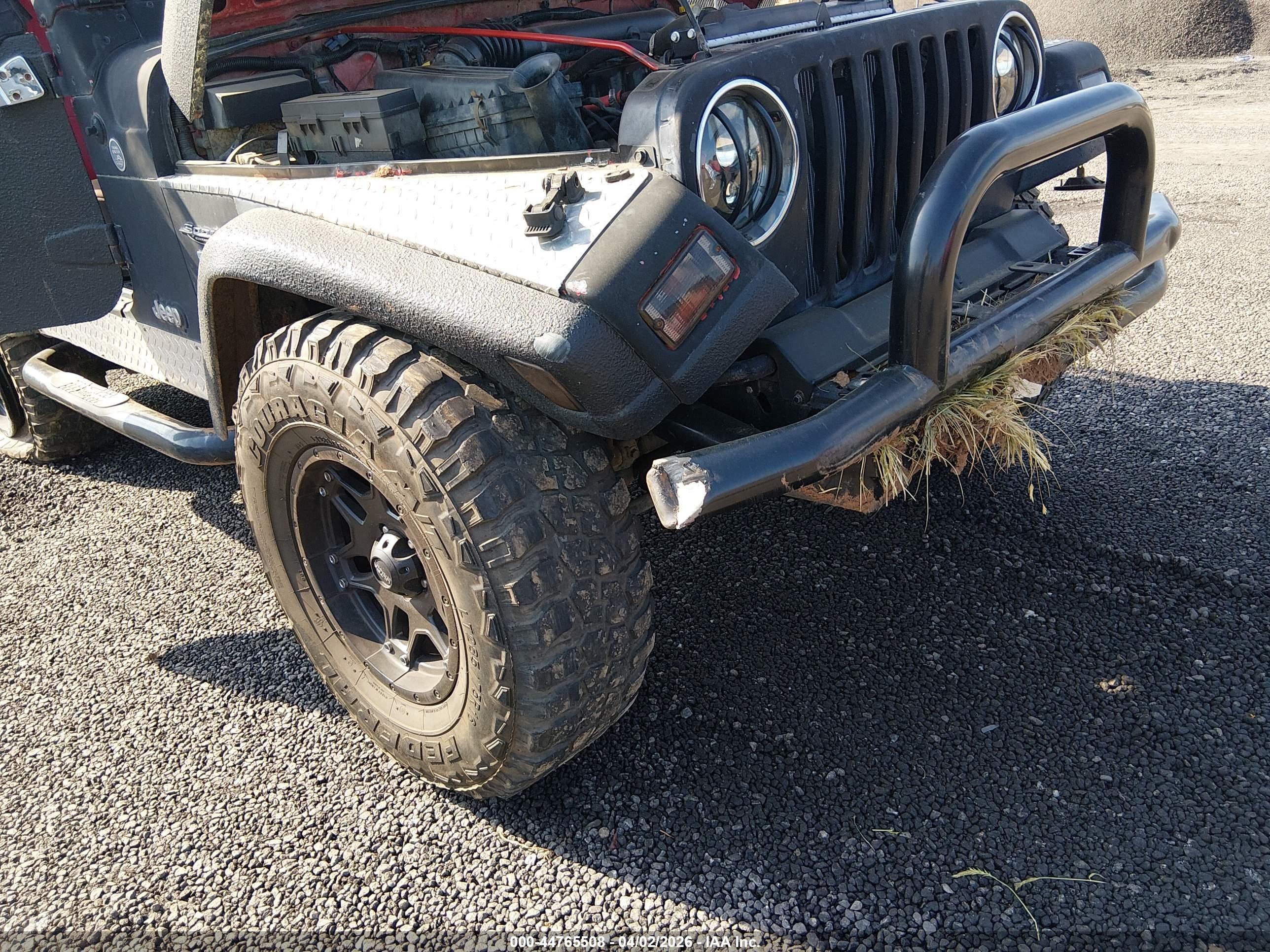 1997 Jeep Wrangler Sport Черный vin: 1J4FY19S2VP446110