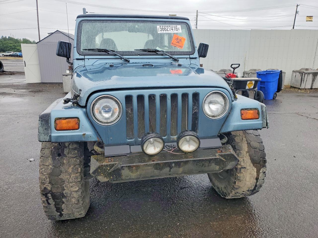 1998 Jeep Wrangler / Tj Sport Blue vin: 1J4FY19S2WP739281