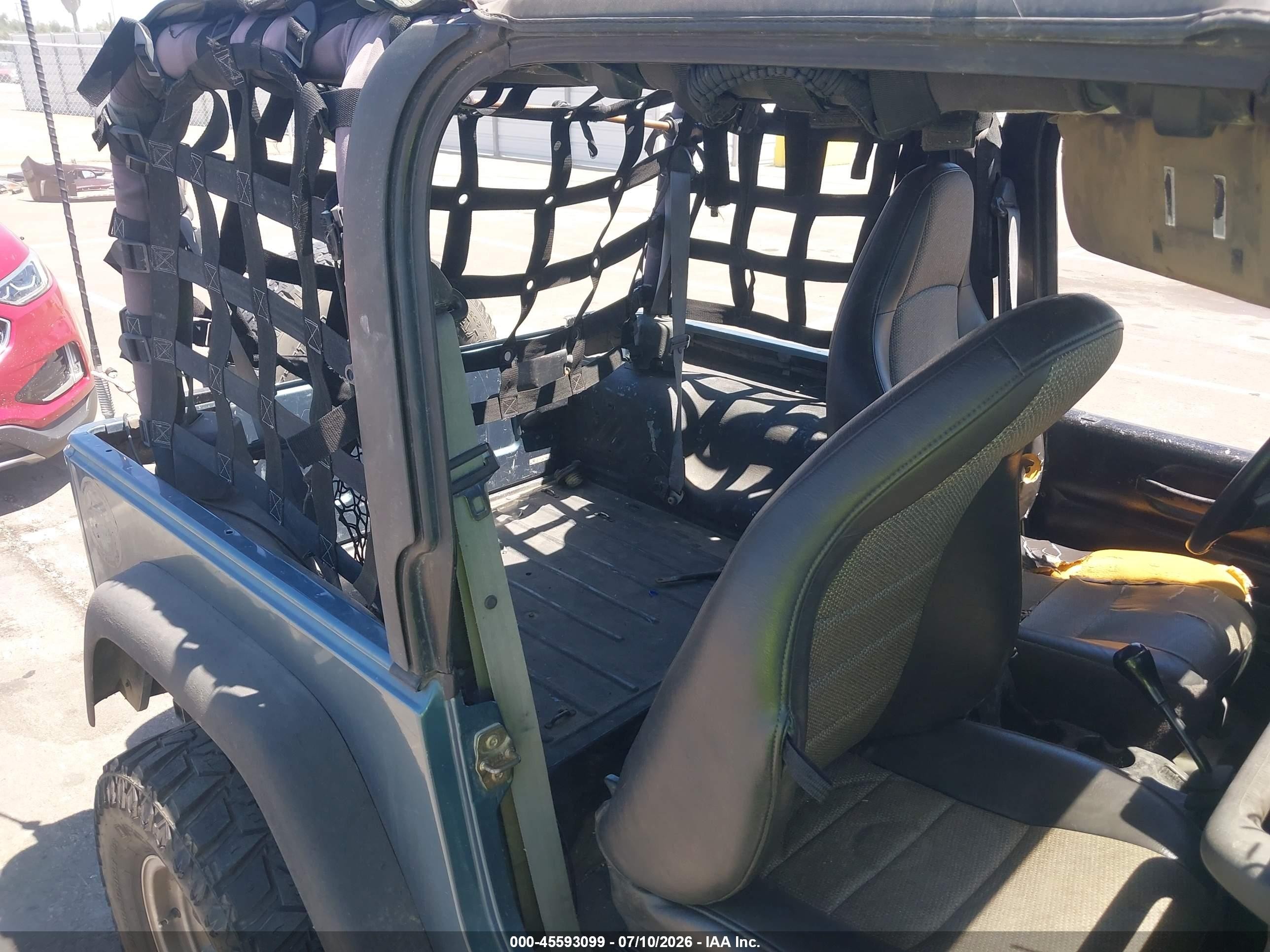 1999 Jeep Wrangler Sport Blue vin: 1J4FY19S2XP408671