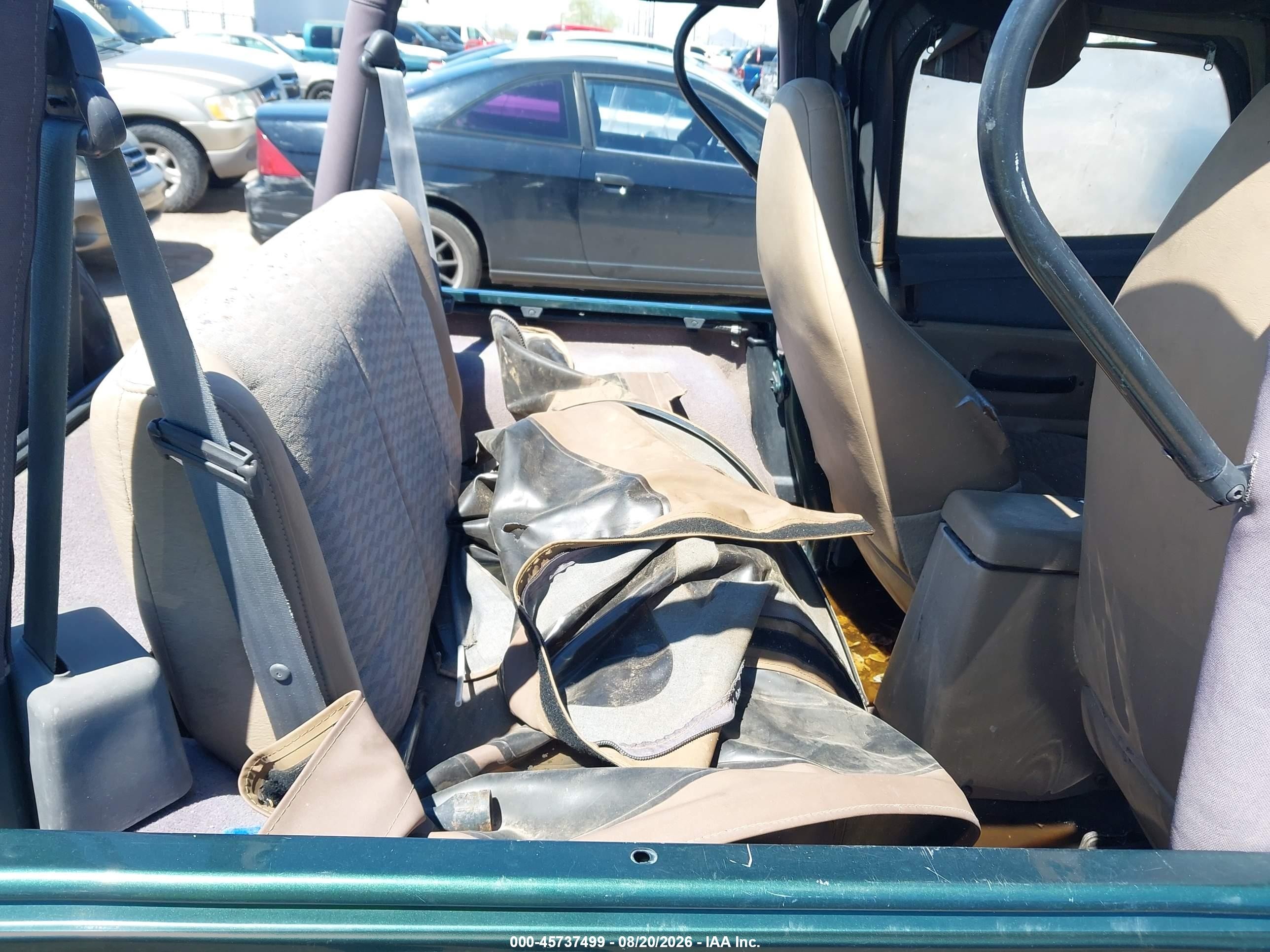1999 Jeep Wrangler Sport Зеленый vin: 1J4FY19S2XP440620