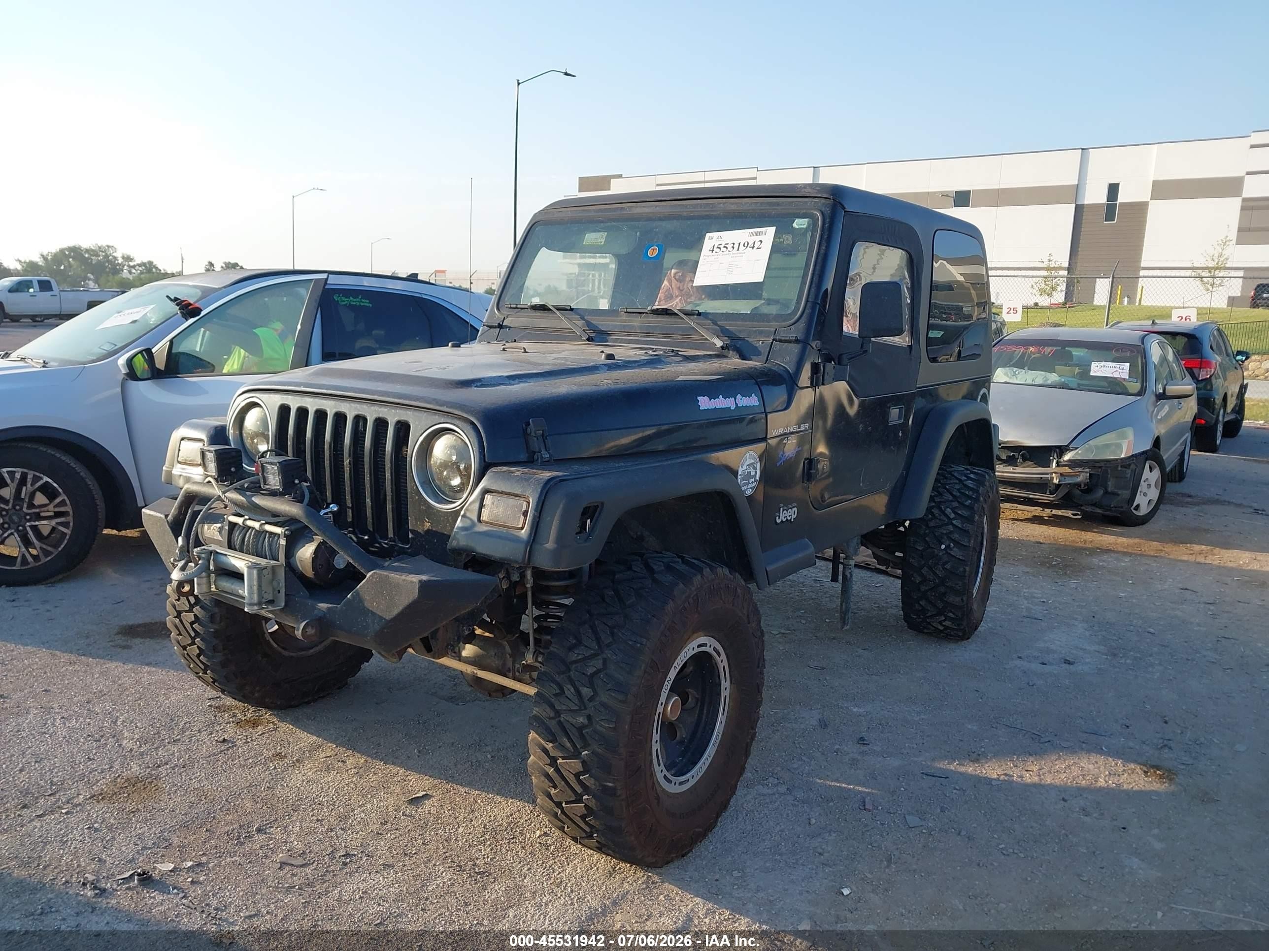 1997 Jeep Wrangler Sport Черный vin: 1J4FY19S3VP534731