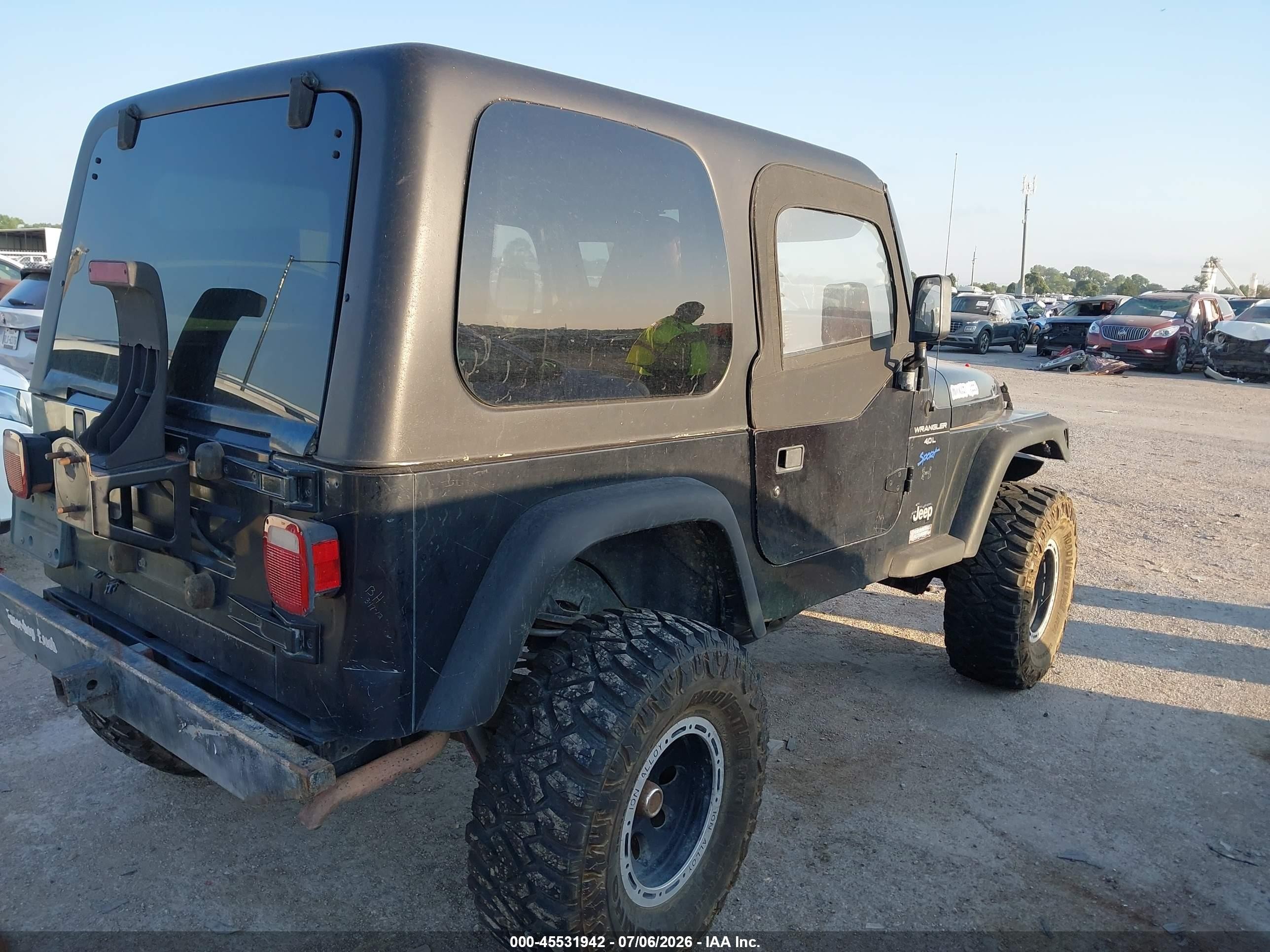 1997 Jeep Wrangler Sport Черный vin: 1J4FY19S3VP534731