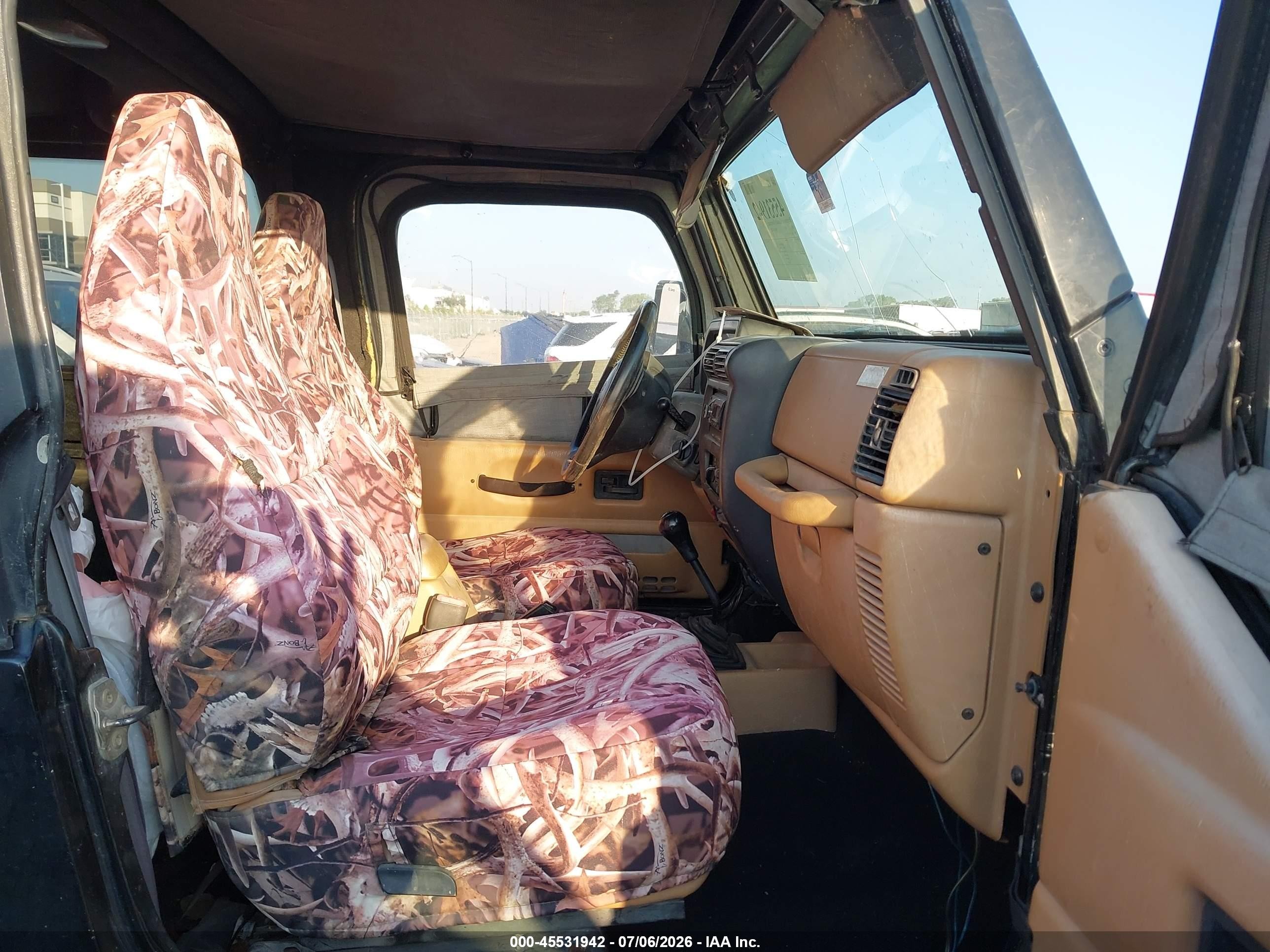 1997 Jeep Wrangler Sport Черный vin: 1J4FY19S3VP534731
