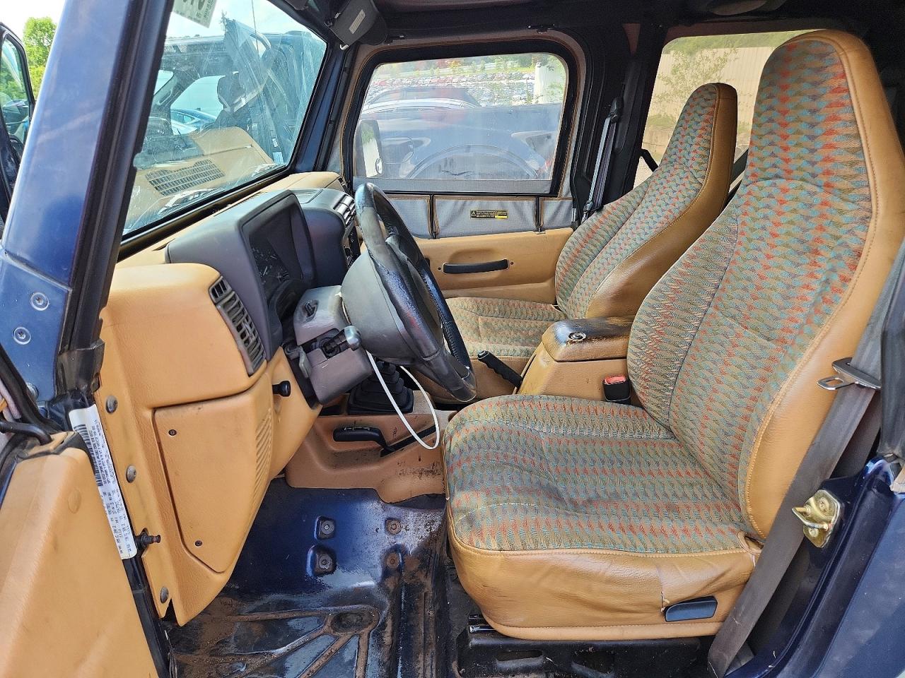 1997 Jeep Wrangler / Tj Sport Blue vin: 1J4FY19S4VP433990