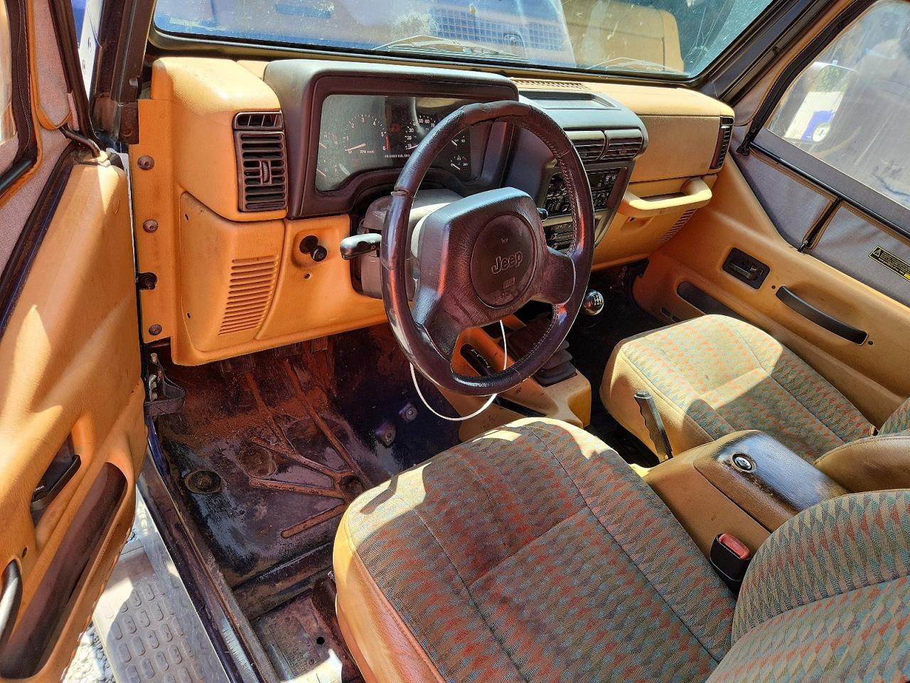 1997 Jeep Wrangler / Tj Sport Blue vin: 1J4FY19S4VP433990