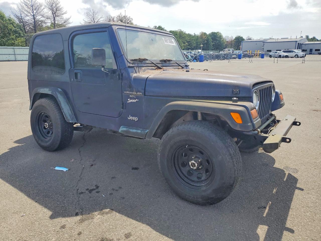 1997 Jeep Wrangler / Tj Sport Blue vin: 1J4FY19S4VP538741