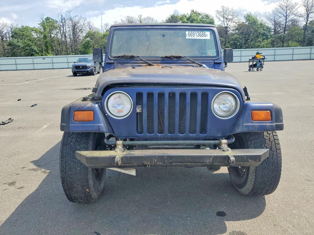 1997 Jeep Wrangler / Tj Sport Blue vin: 1J4FY19S4VP538741