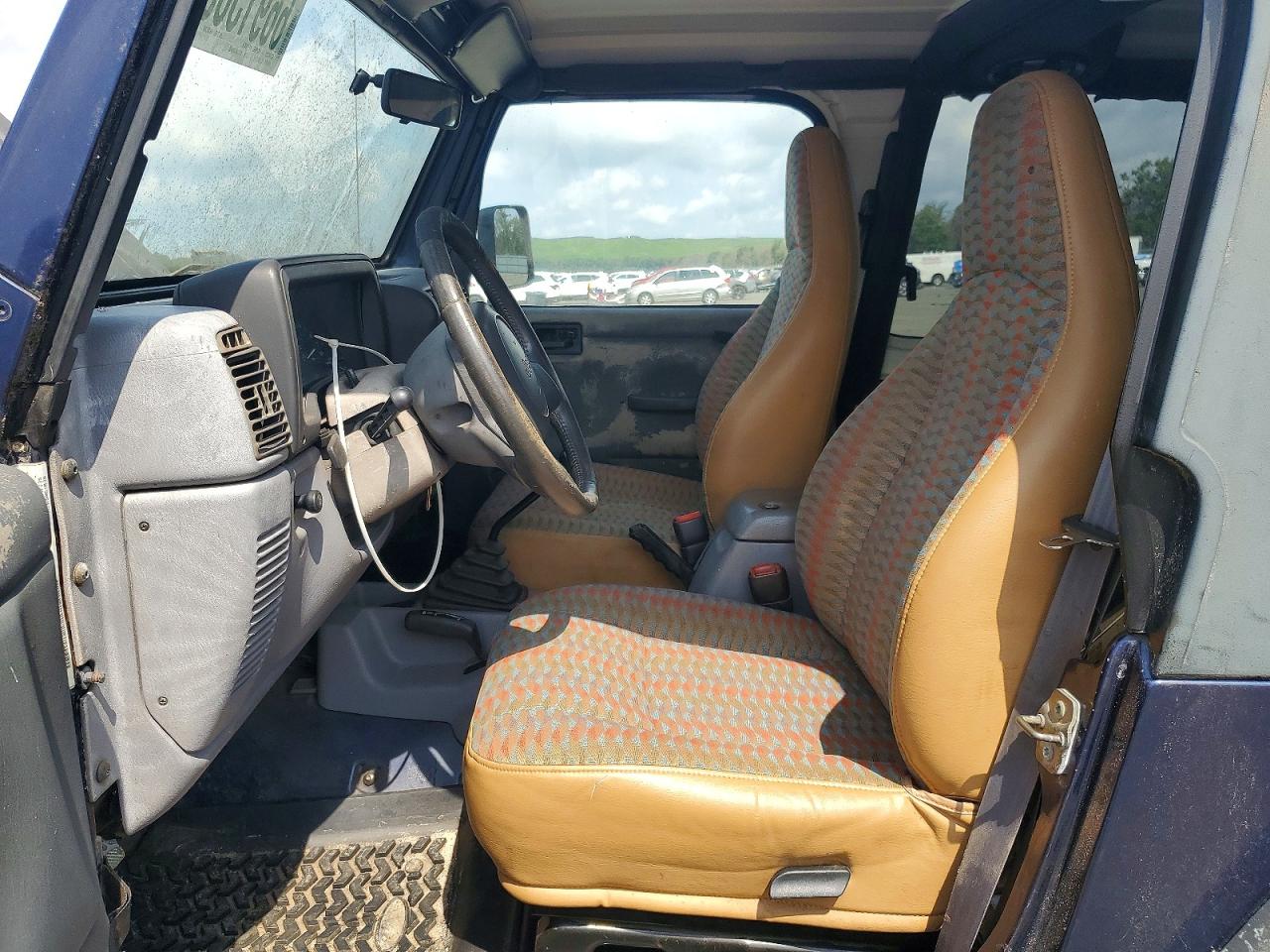 1997 Jeep Wrangler / Tj Sport Blue vin: 1J4FY19S4VP538741
