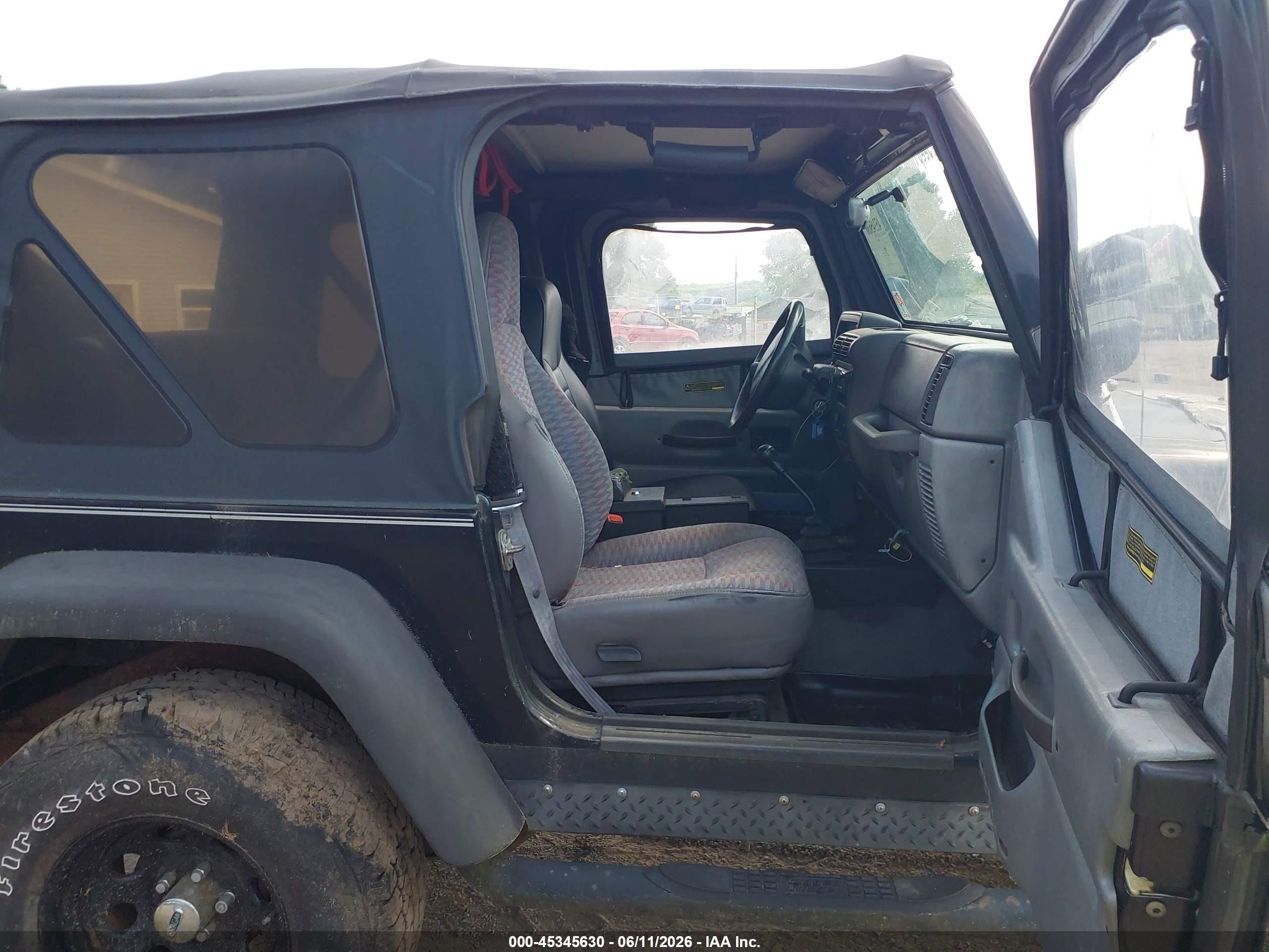 1998 Jeep Wrangler Sport Black vin: 1J4FY19S4WP787137