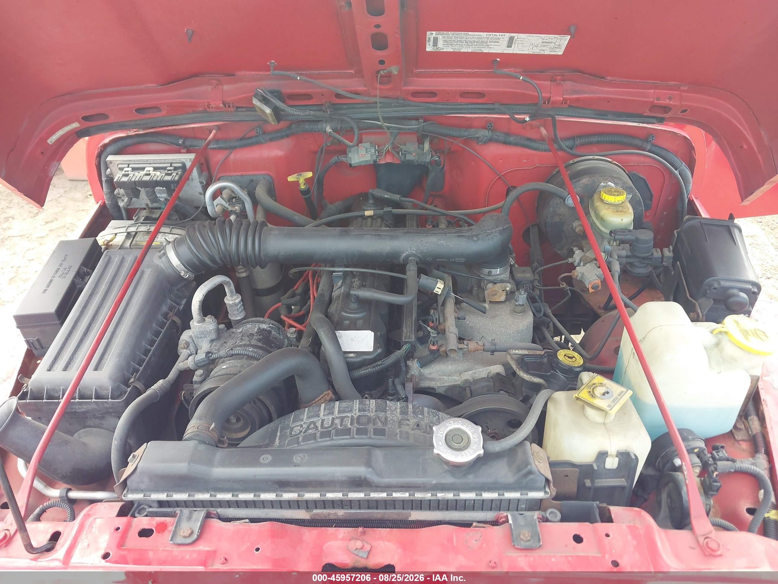 1999 Jeep Wrangler Sport Red vin: 1J4FY19S4XP495375