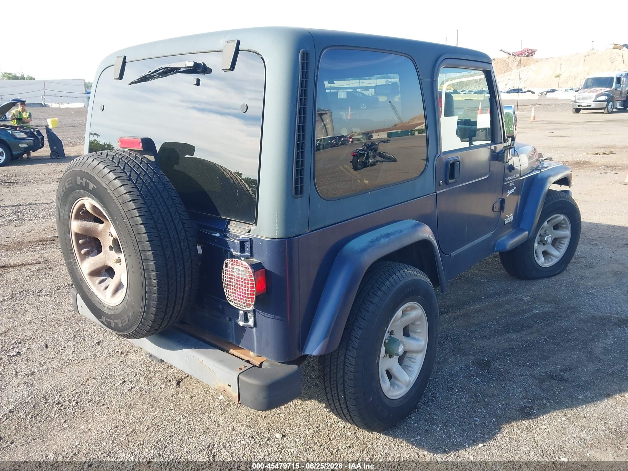 1997 Jeep Wrangler Sport Синий vin: 1J4FY19S5VP512455