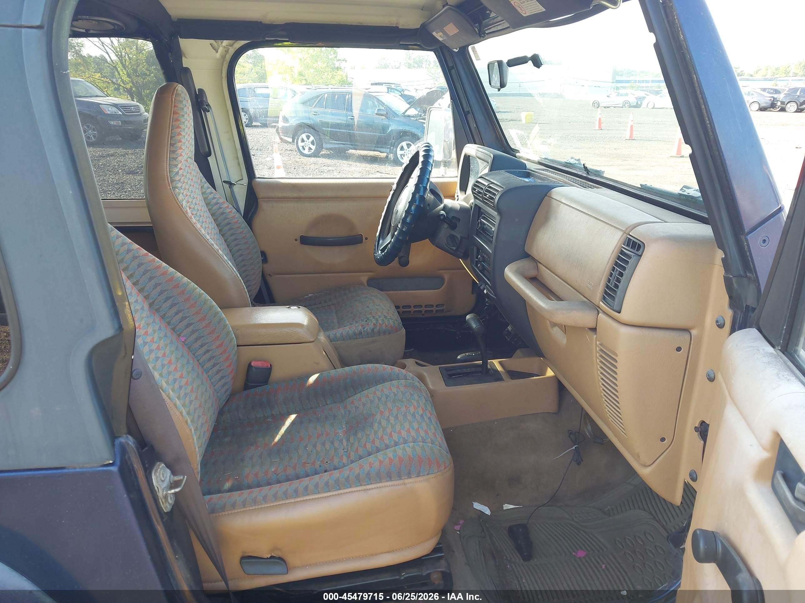 1997 Jeep Wrangler Sport Синий vin: 1J4FY19S5VP512455