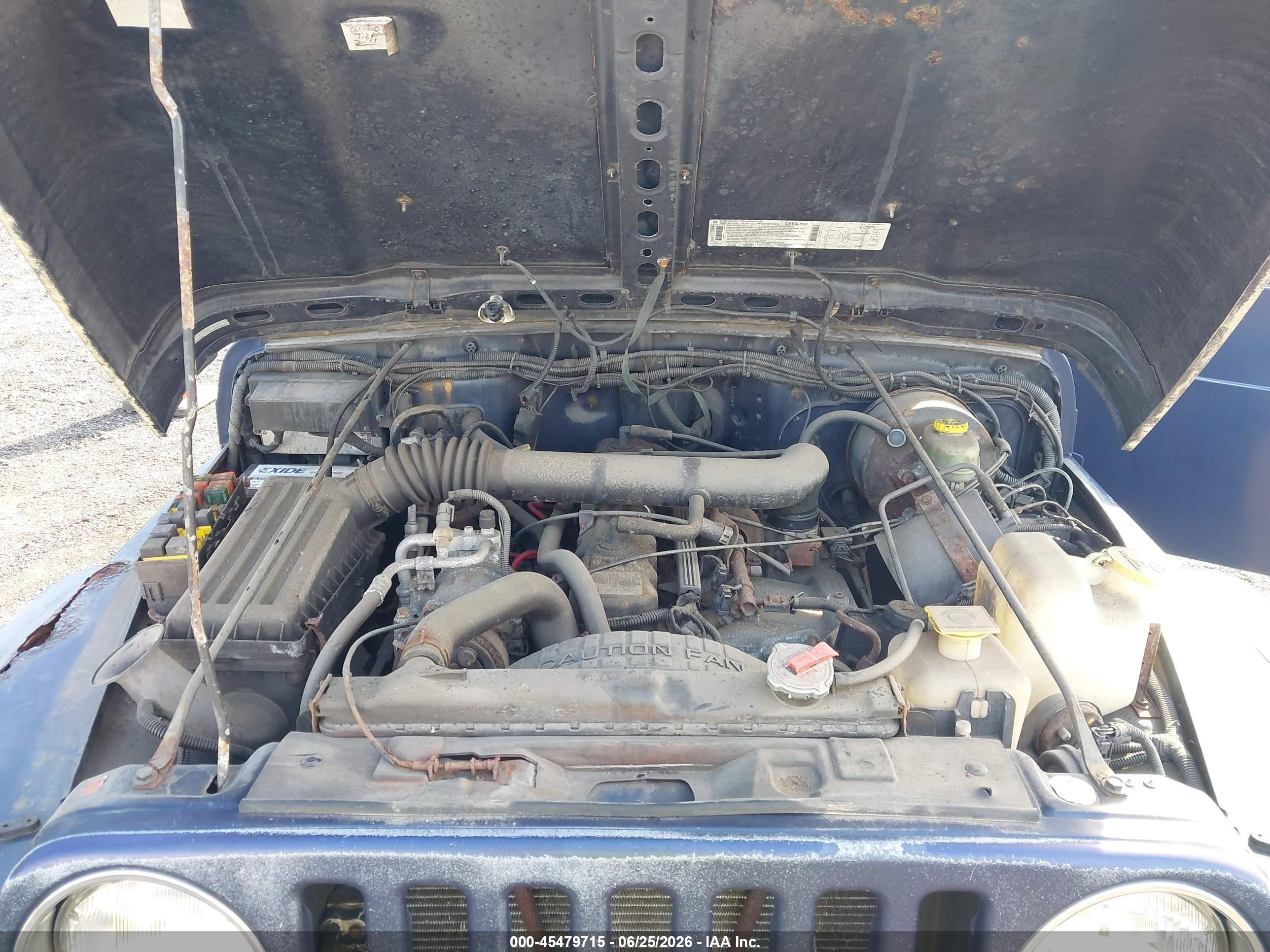 1997 Jeep Wrangler Sport Синий vin: 1J4FY19S5VP512455