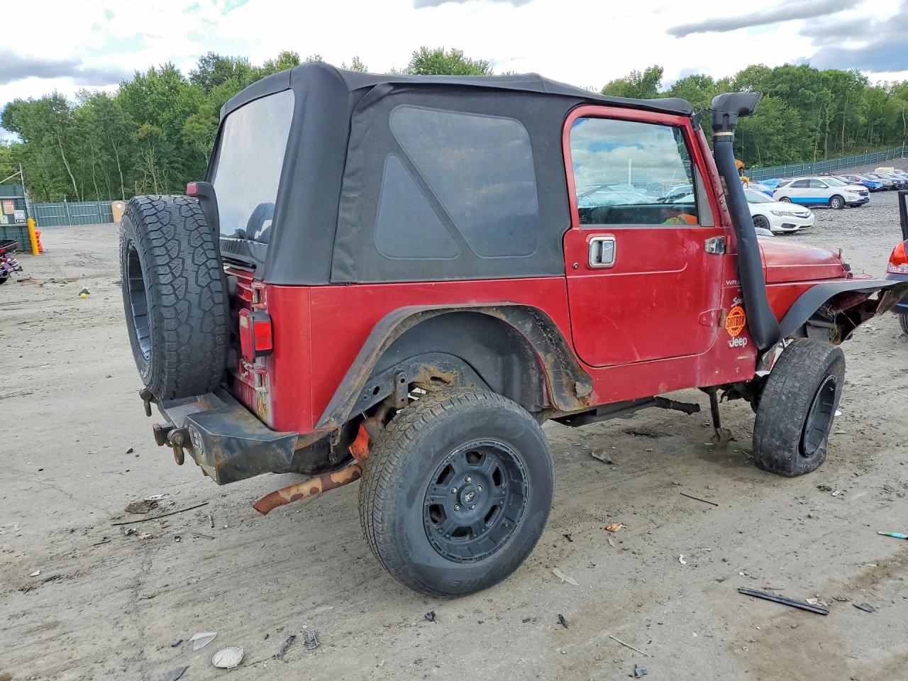 1999 Jeep Wrangler / Tj Sport Burgundy vin: 1J4FY19S5XP401035