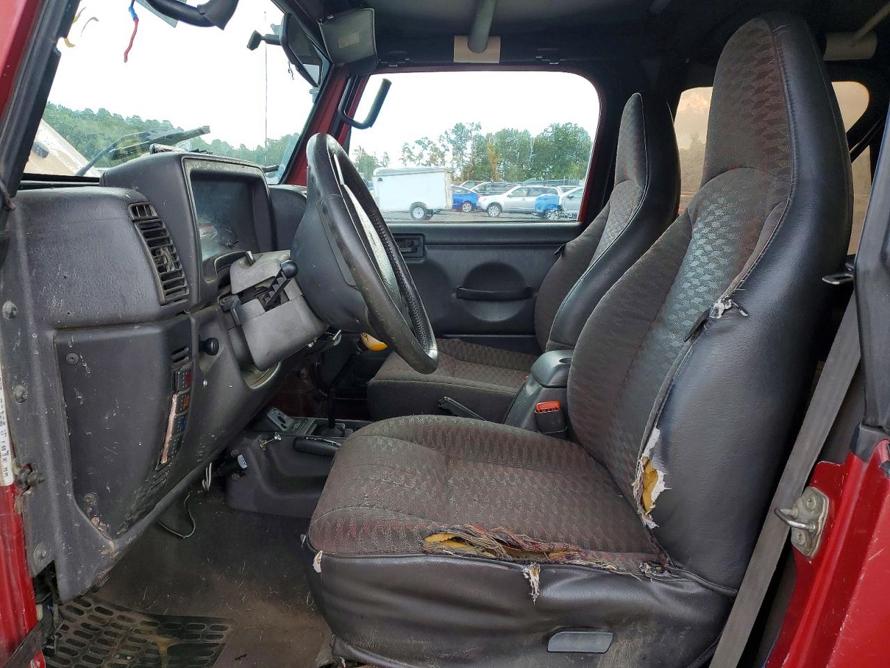 1999 Jeep Wrangler / Tj Sport Burgundy vin: 1J4FY19S5XP401035