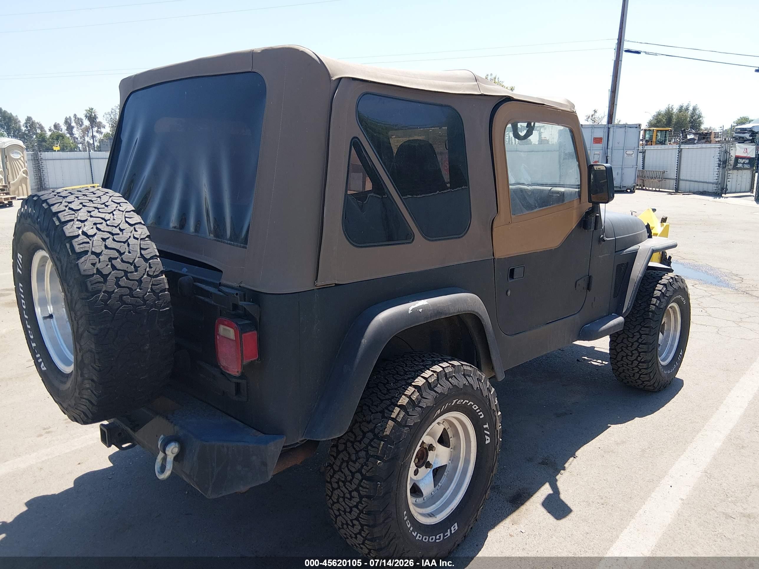1999 Jeep Wrangler Sport Black vin: 1J4FY19S5XP460862