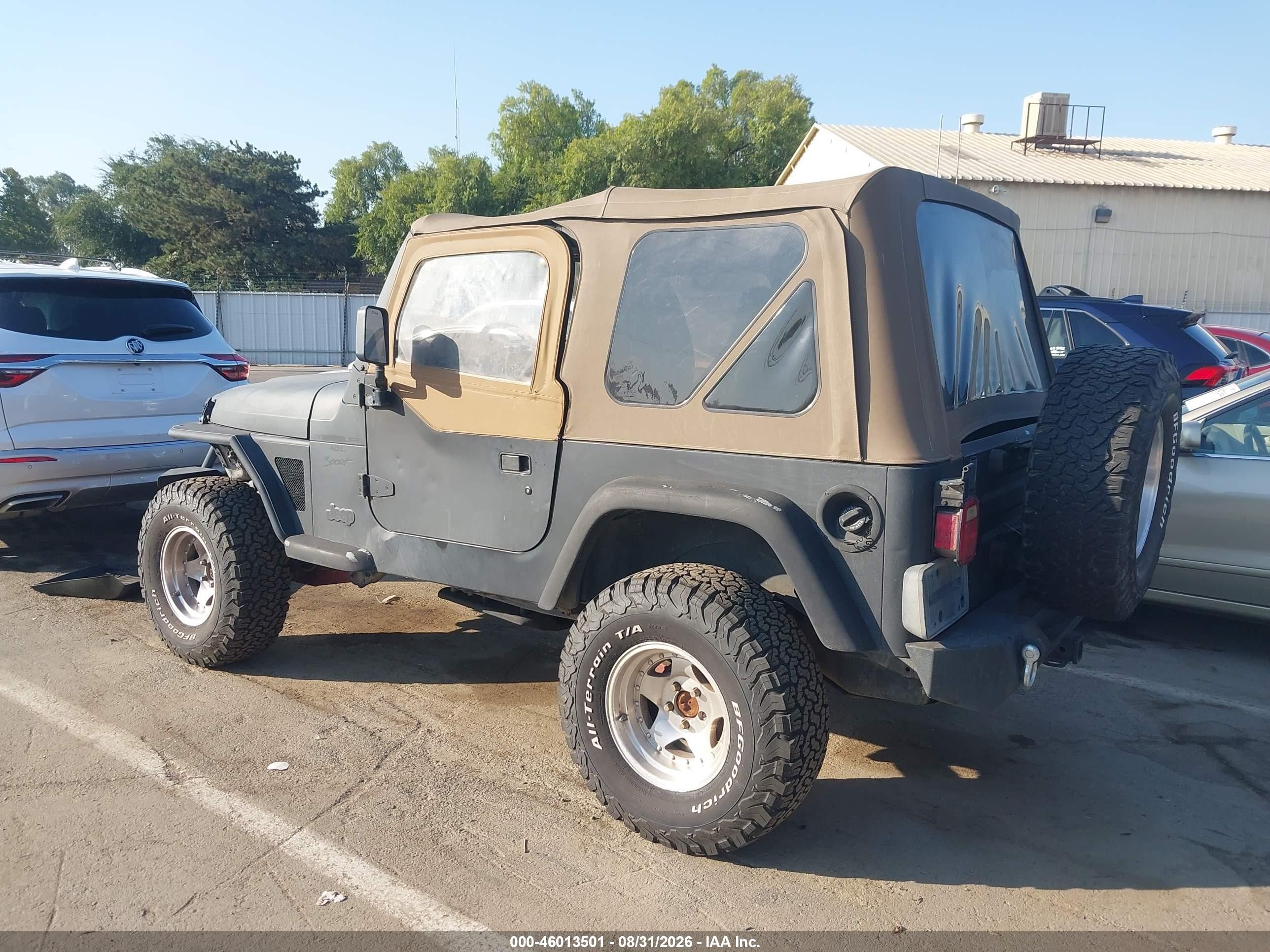 1999 Jeep Wrangler Sport Black vin: 1J4FY19S5XP460862