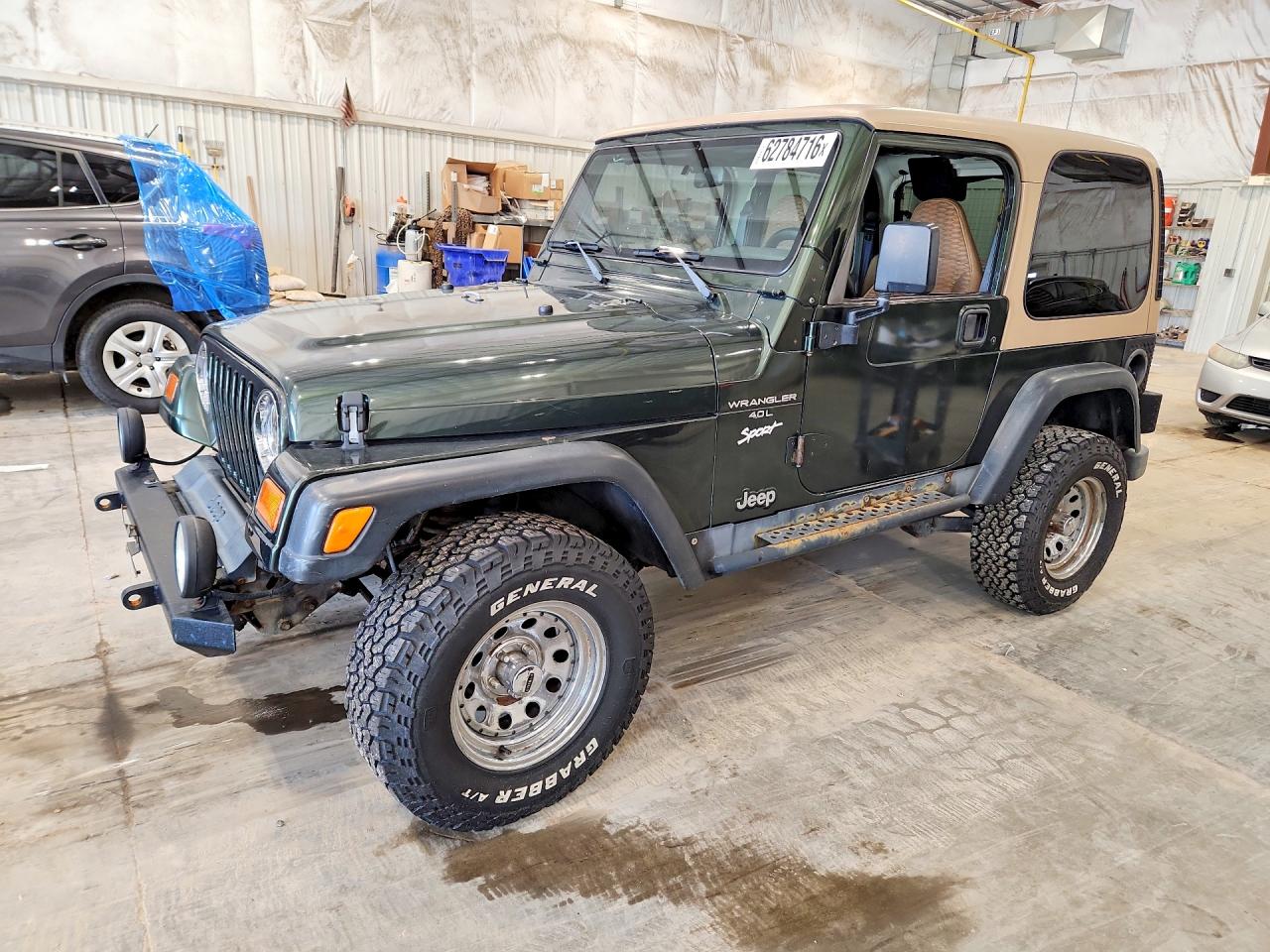 1998 Jeep Wrangler / Tj Sport Green vin: 1J4FY19S7WP742872
