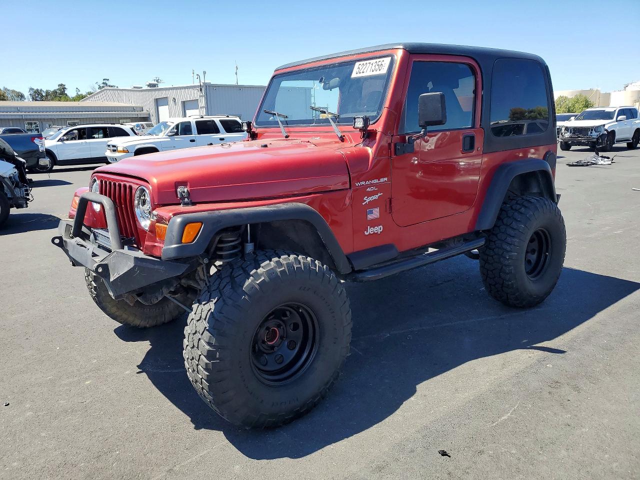 1999 Jeep Wrangler / Tj Sport Orange vin: 1J4FY19S7XP491613