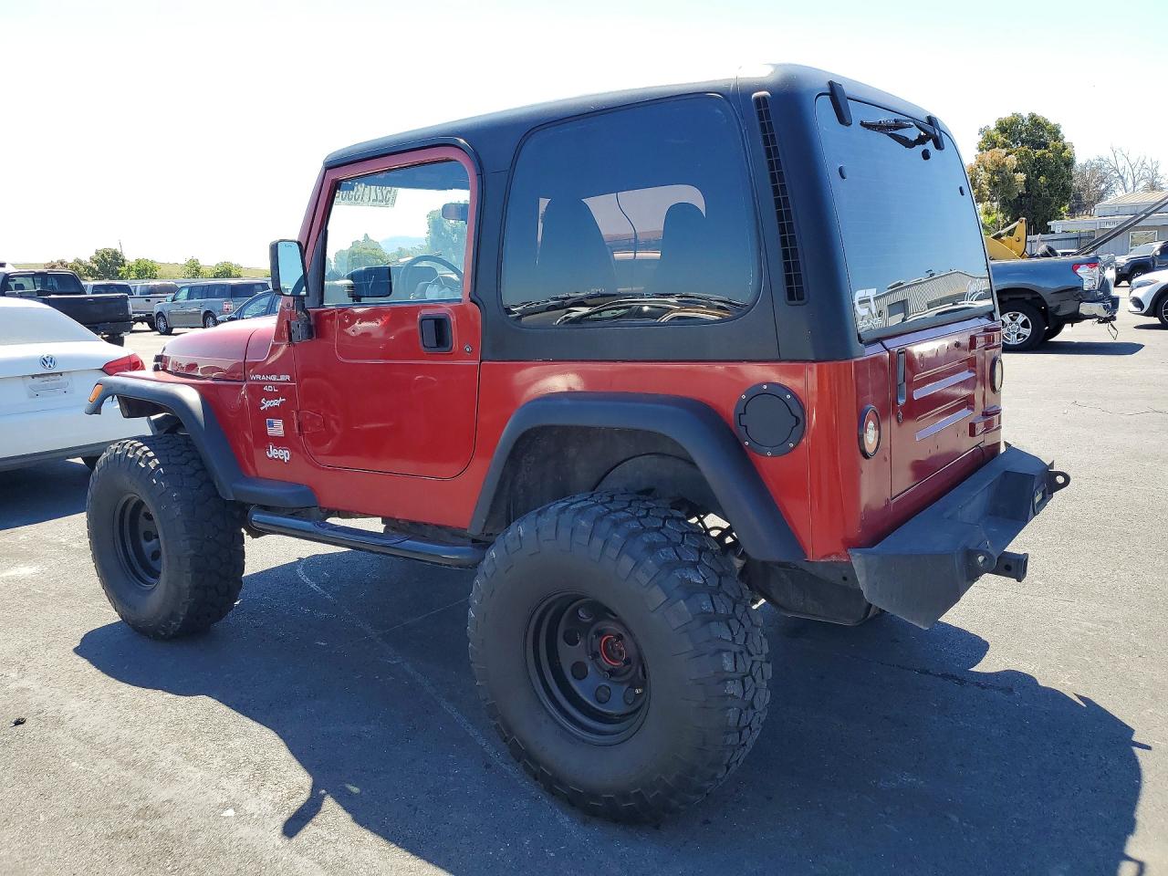 1999 Jeep Wrangler / Tj Sport Orange vin: 1J4FY19S7XP491613