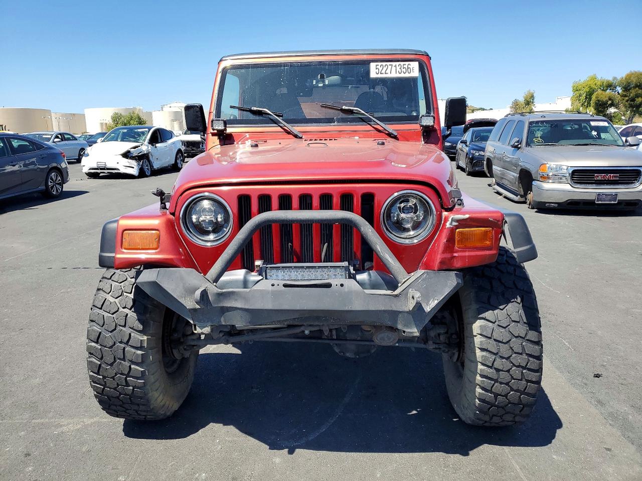 1999 Jeep Wrangler / Tj Sport Orange vin: 1J4FY19S7XP491613