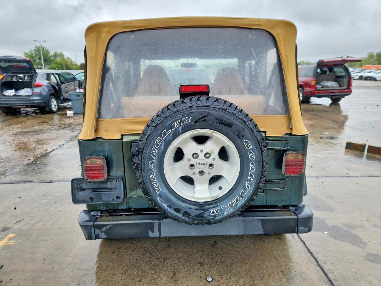 1997 Jeep Wrangler / Tj Sport Зеленый vin: 1J4FY19S9VP426579