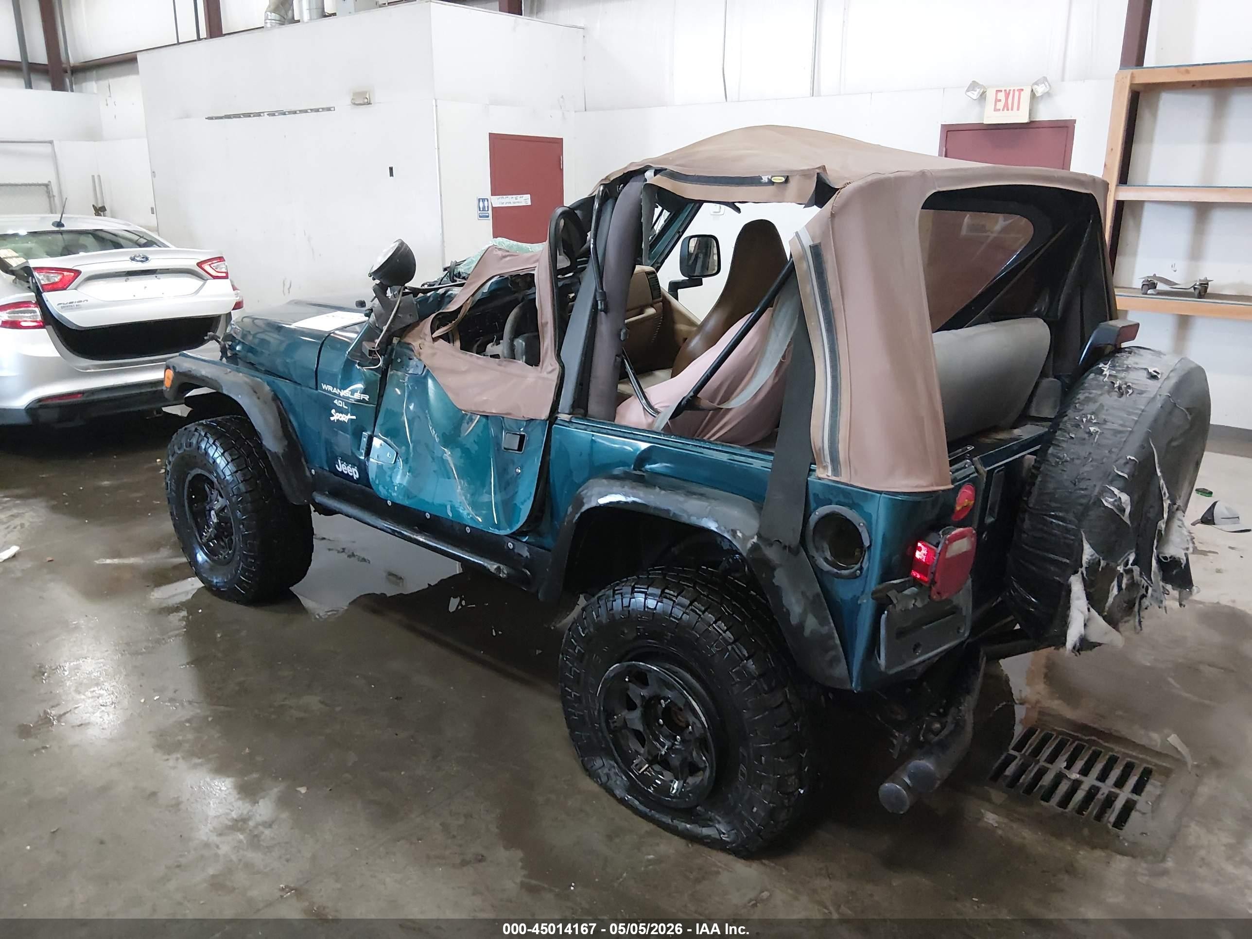 1998 Jeep Wrangler Sport Синий vin: 1J4FY19S9WP768230