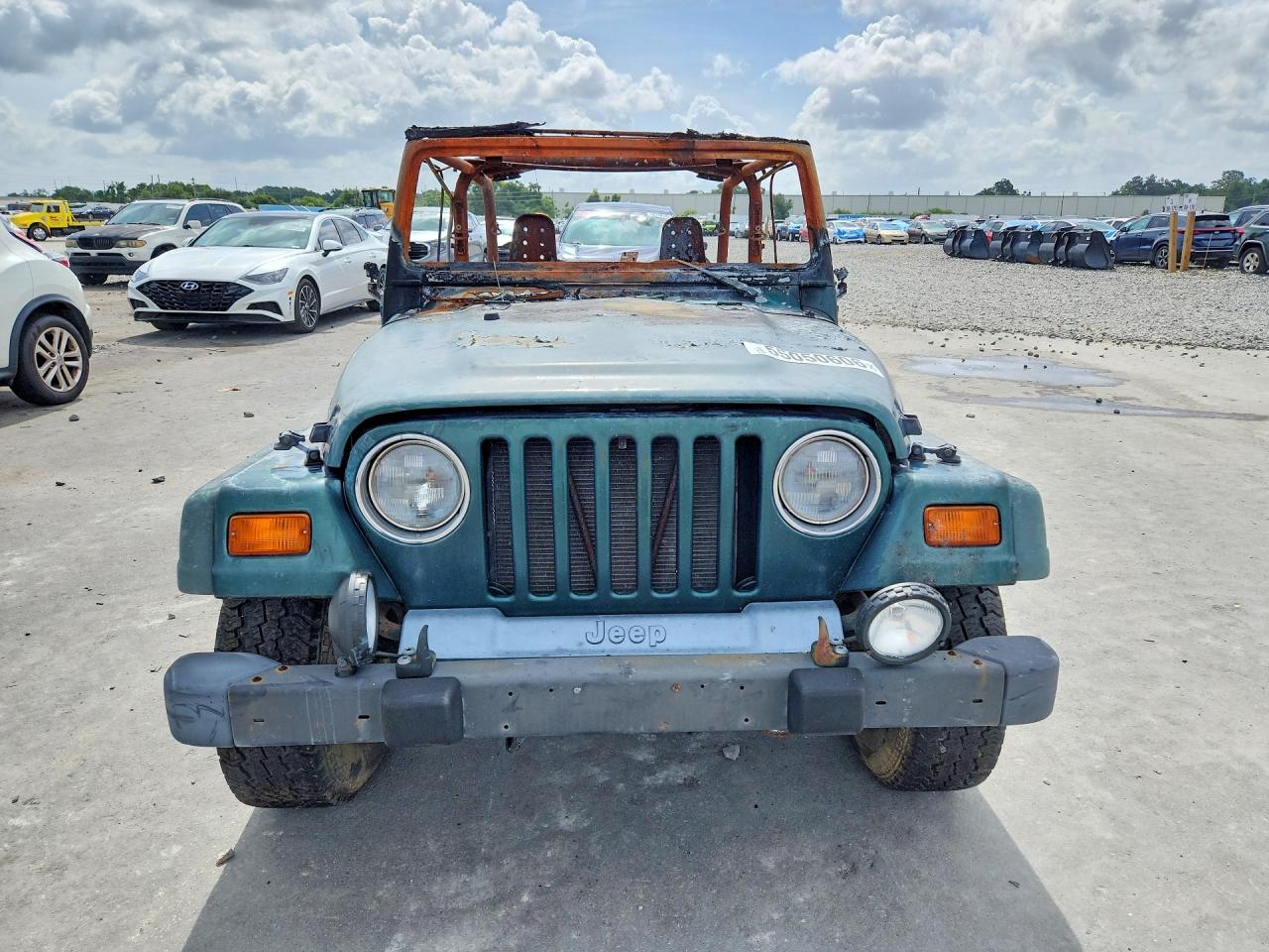 1999 Jeep Wrangler / Tj Sport Green vin: 1J4FY19S9XP442185
