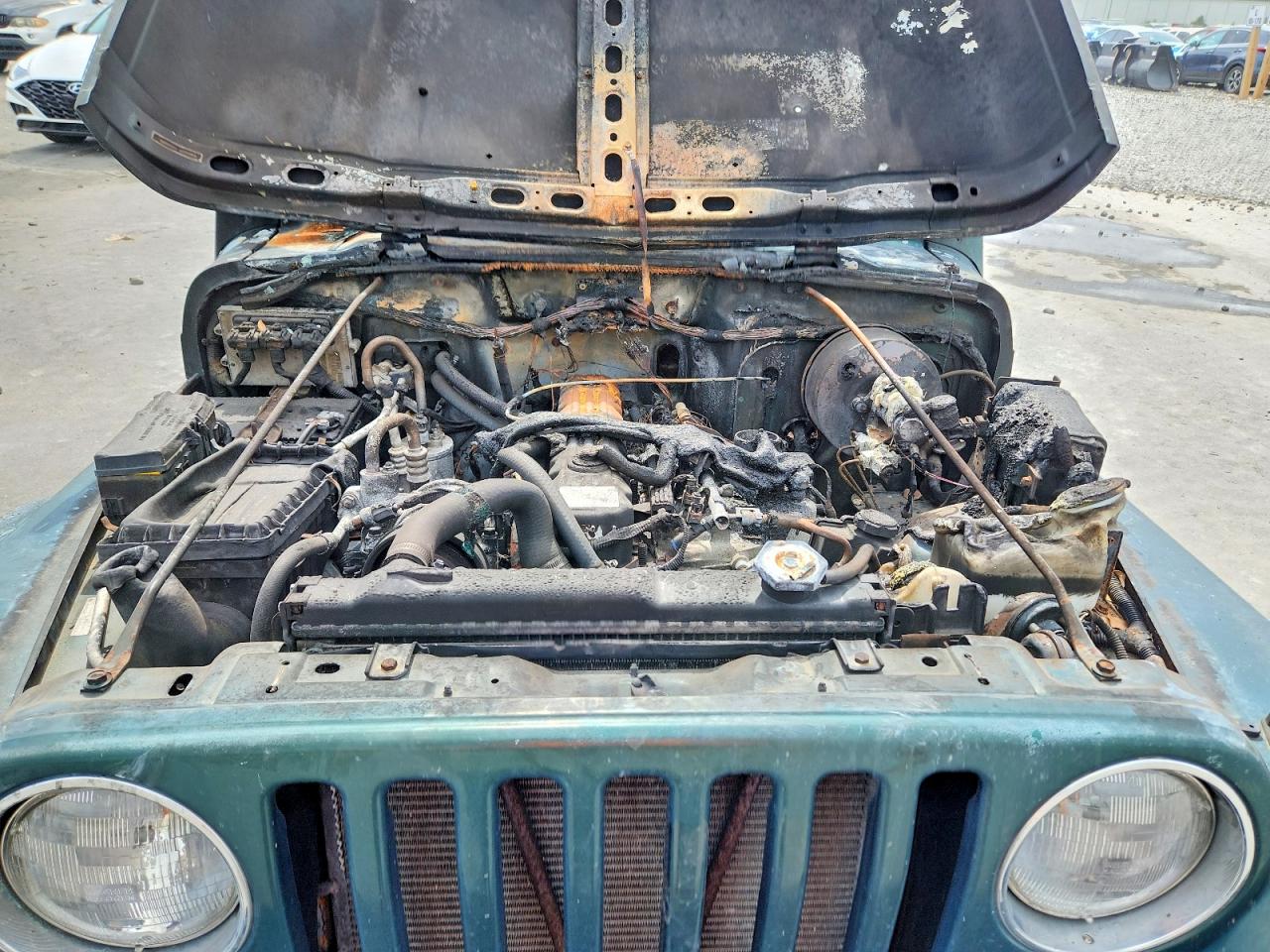 1999 Jeep Wrangler / Tj Sport Green vin: 1J4FY19S9XP442185