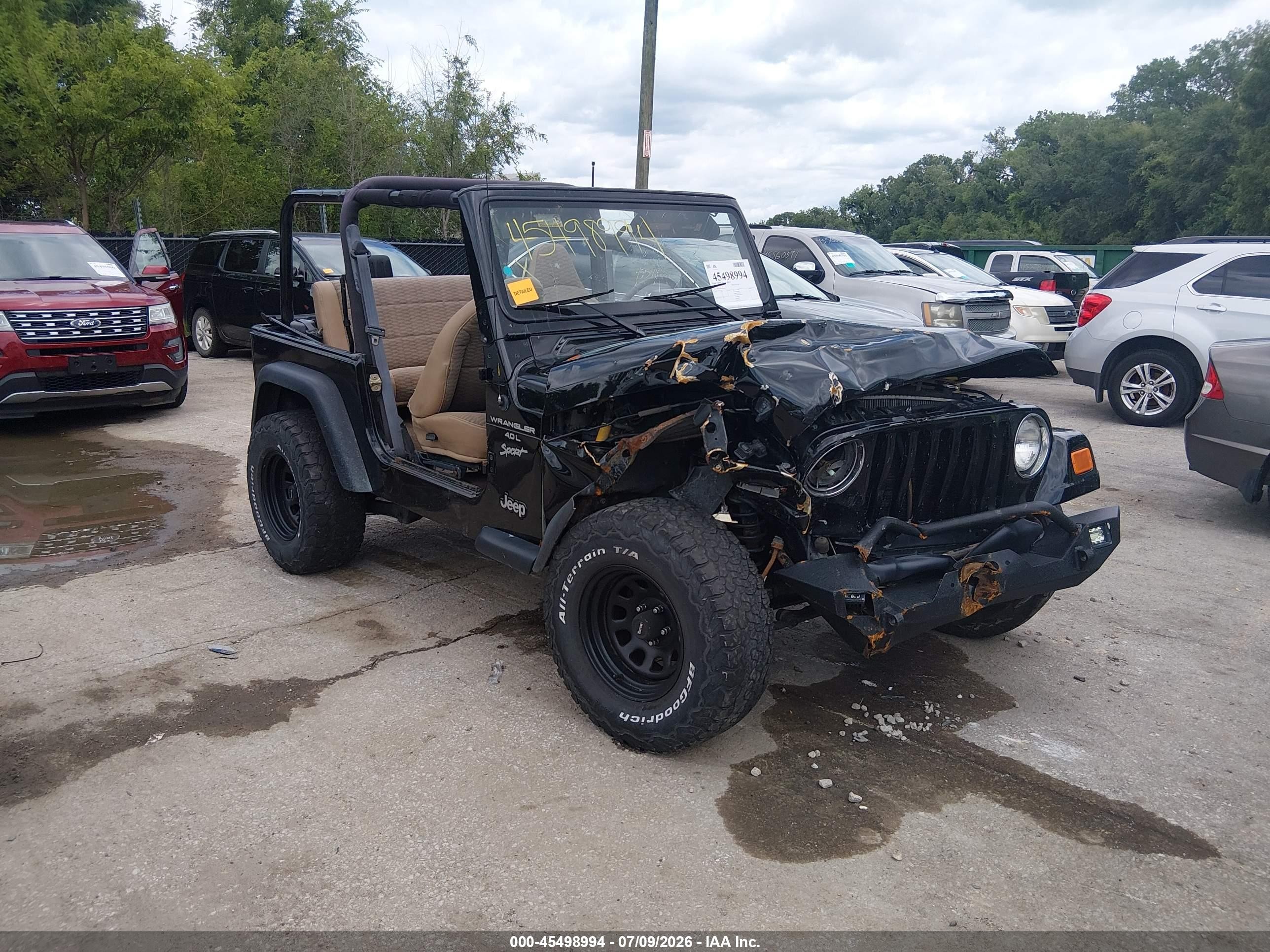 1999 Jeep Wrangler Sport Black vin: 1J4FY19S9XP465191