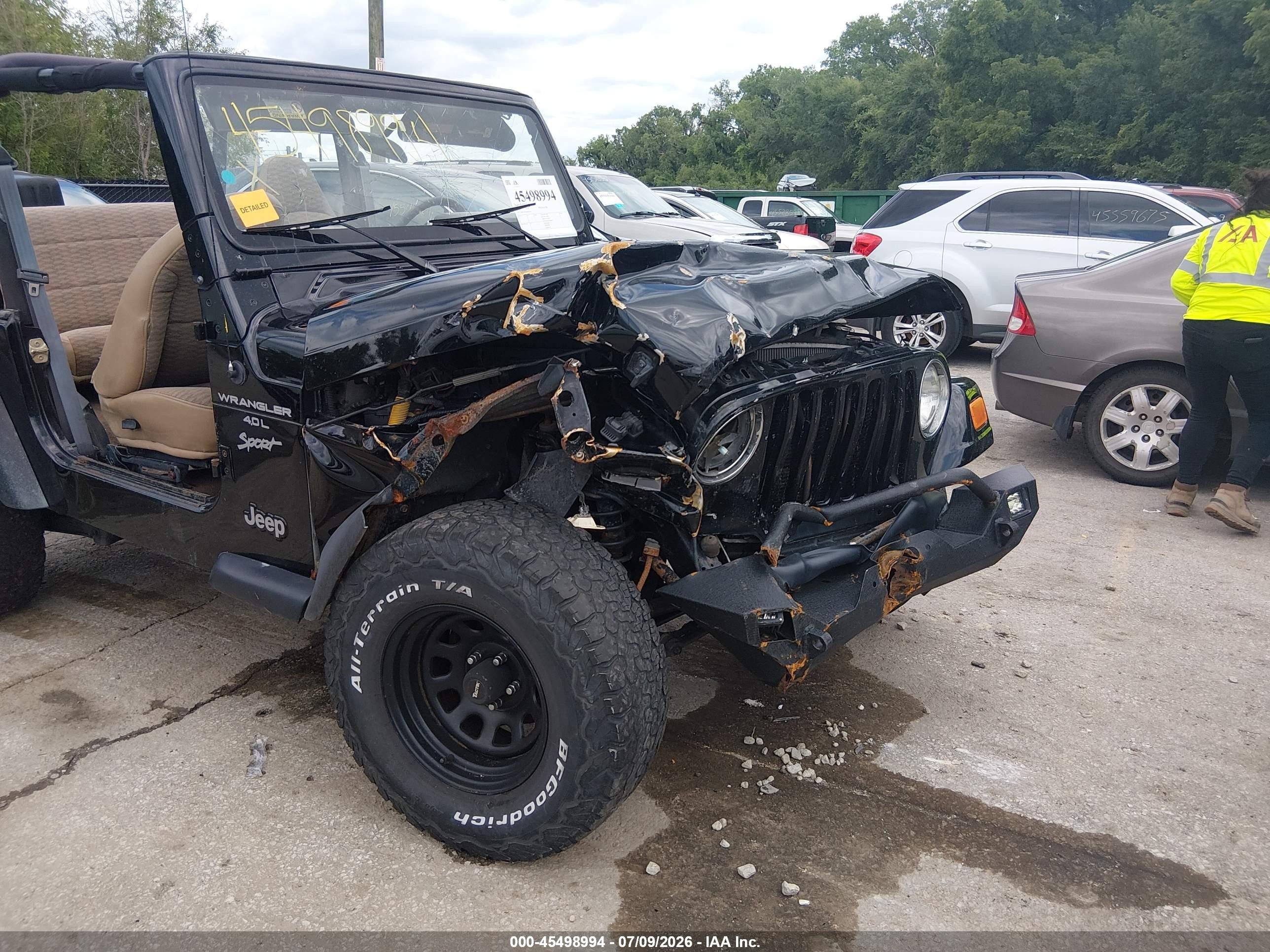 1999 Jeep Wrangler Sport Black vin: 1J4FY19S9XP465191