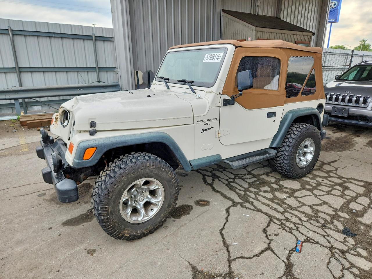 1999 Jeep Wrangler / Tj Sport White vin: 1J4FY19S9XP477521