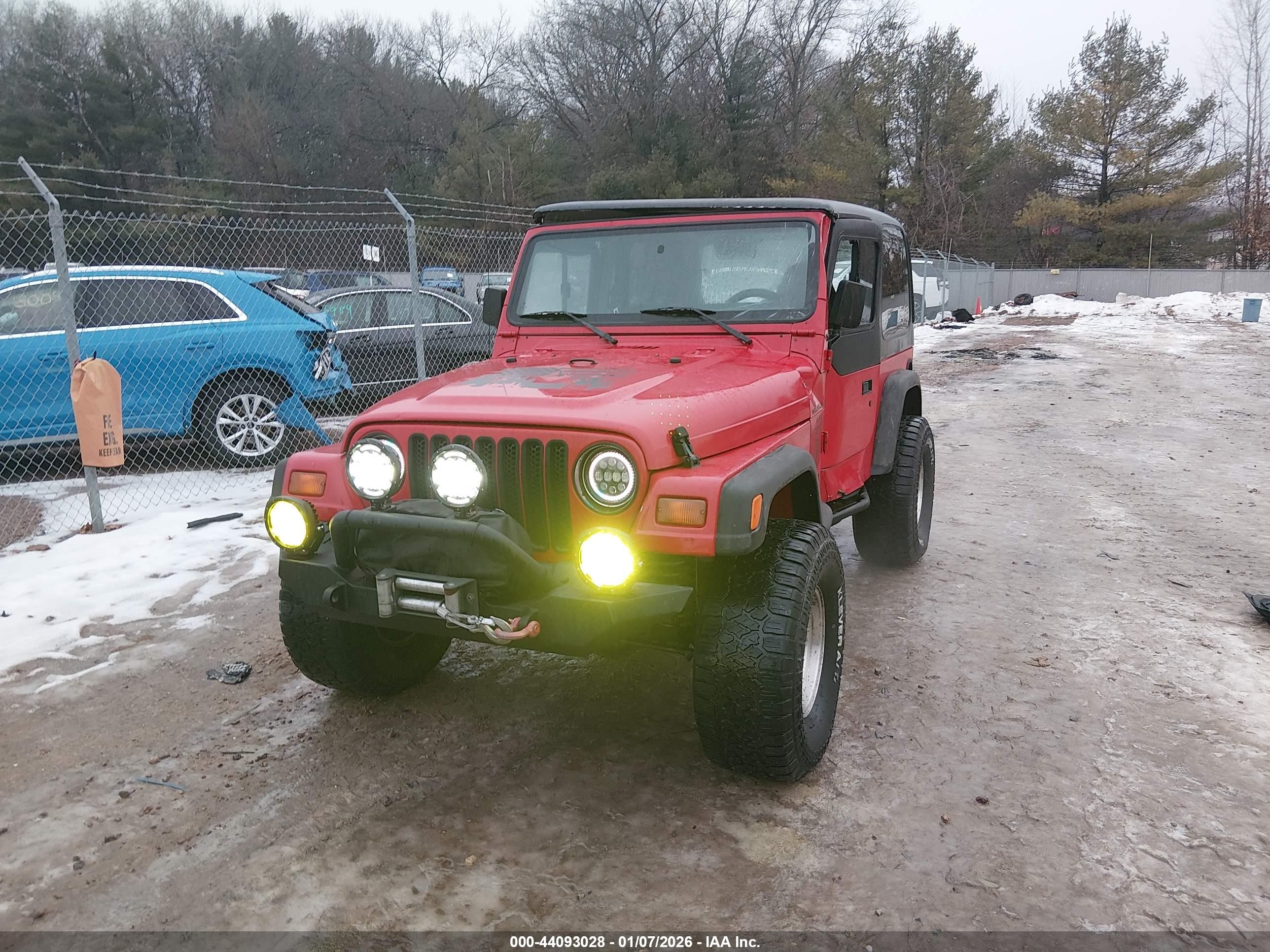1998 Jeep Wrangler Sport Красный vin: 1J4FY19SXWP730344