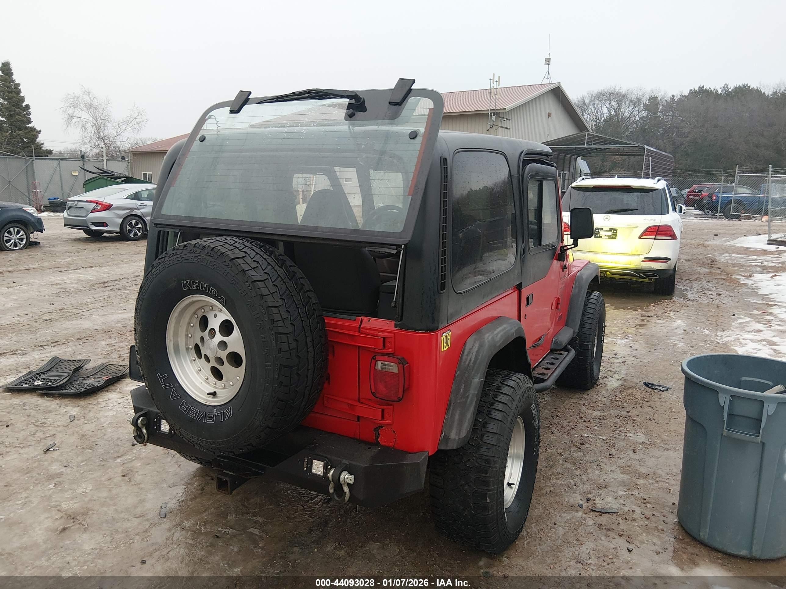 1998 Jeep Wrangler Sport Красный vin: 1J4FY19SXWP730344