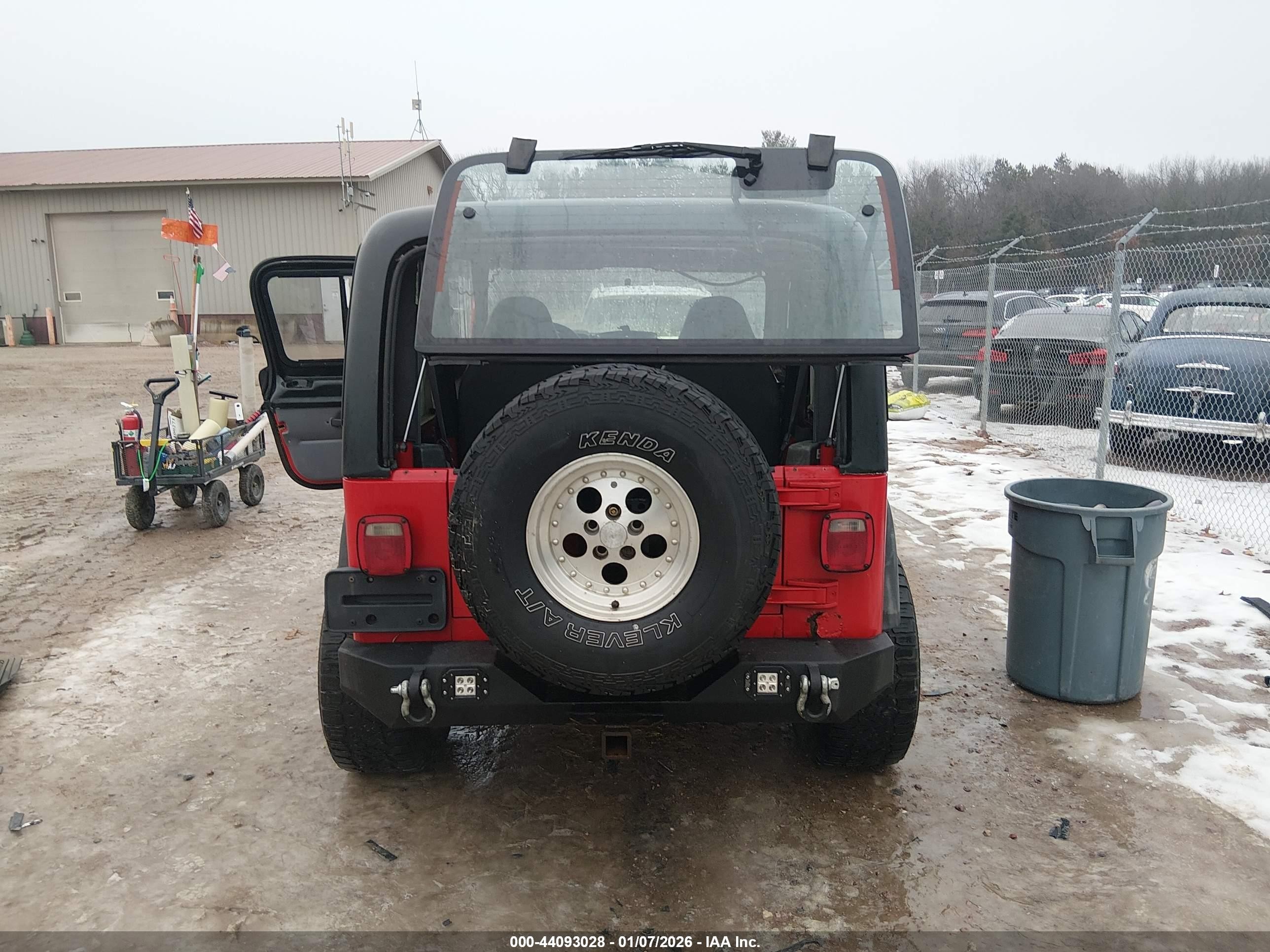 1998 Jeep Wrangler Sport Красный vin: 1J4FY19SXWP730344