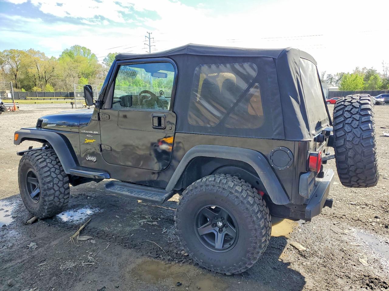 1998 Jeep Wrangler / Tj Sport Black vin: 1J4FY19SXWP803101