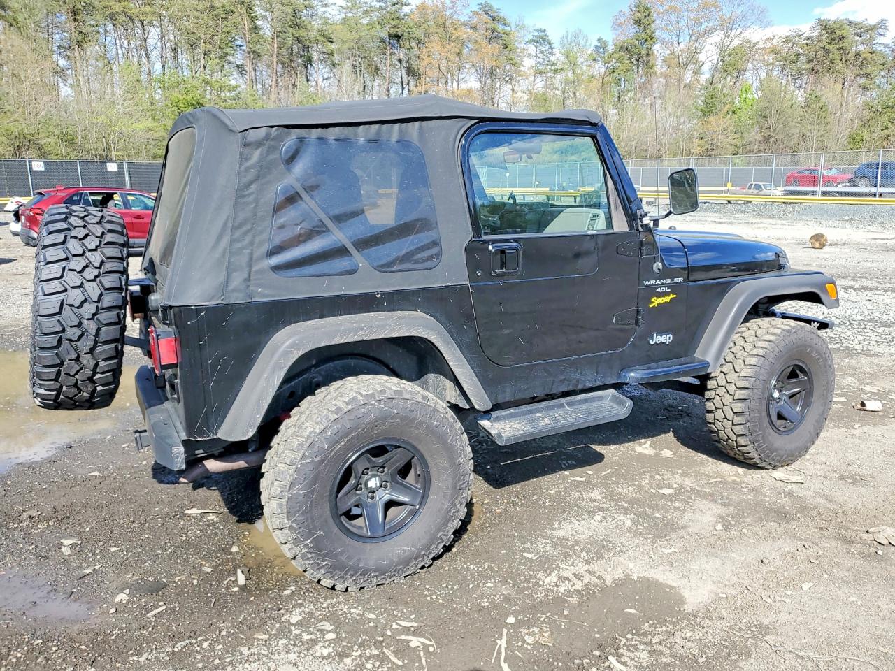 1998 Jeep Wrangler / Tj Sport Black vin: 1J4FY19SXWP803101