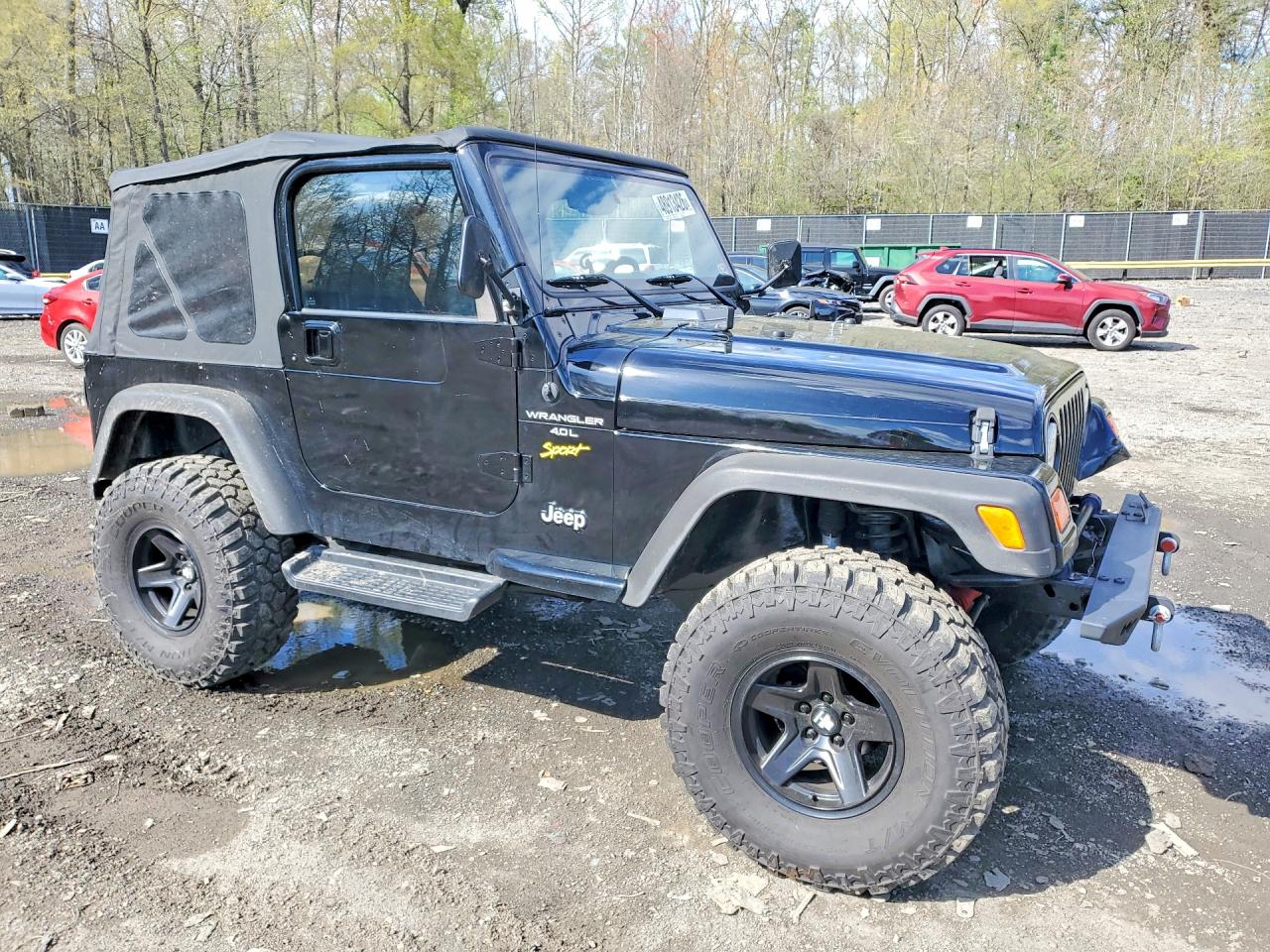 1998 Jeep Wrangler / Tj Sport Black vin: 1J4FY19SXWP803101