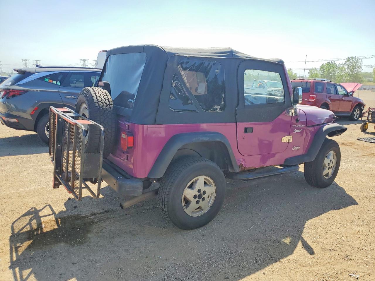 1997 Jeep Wrangler / Tj Se Purple vin: 1J4FY29P0VP428612