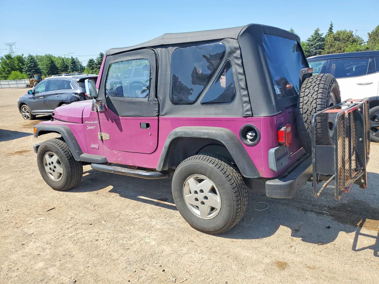 1997 Jeep Wrangler / Tj Se Purple vin: 1J4FY29P0VP428612