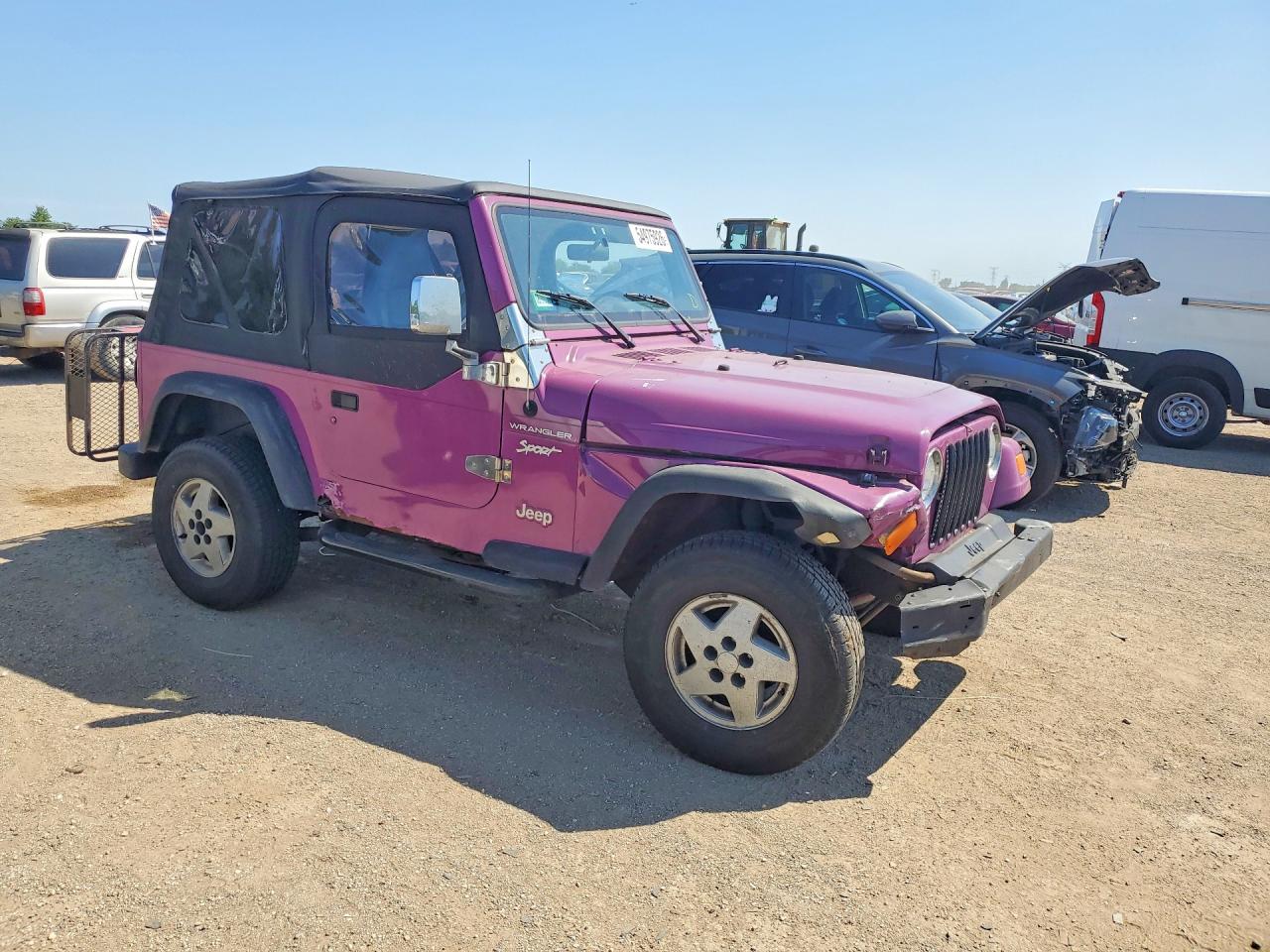 1997 Jeep Wrangler / Tj Se Purple vin: 1J4FY29P0VP428612
