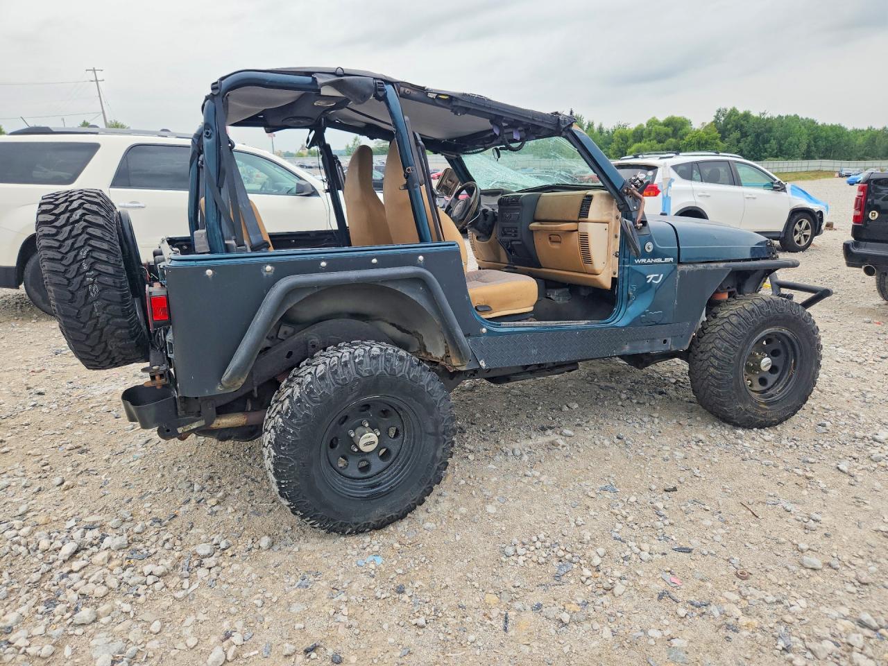 1997 Jeep Wrangler / Tj Se Green vin: 1J4FY29P0VP447564