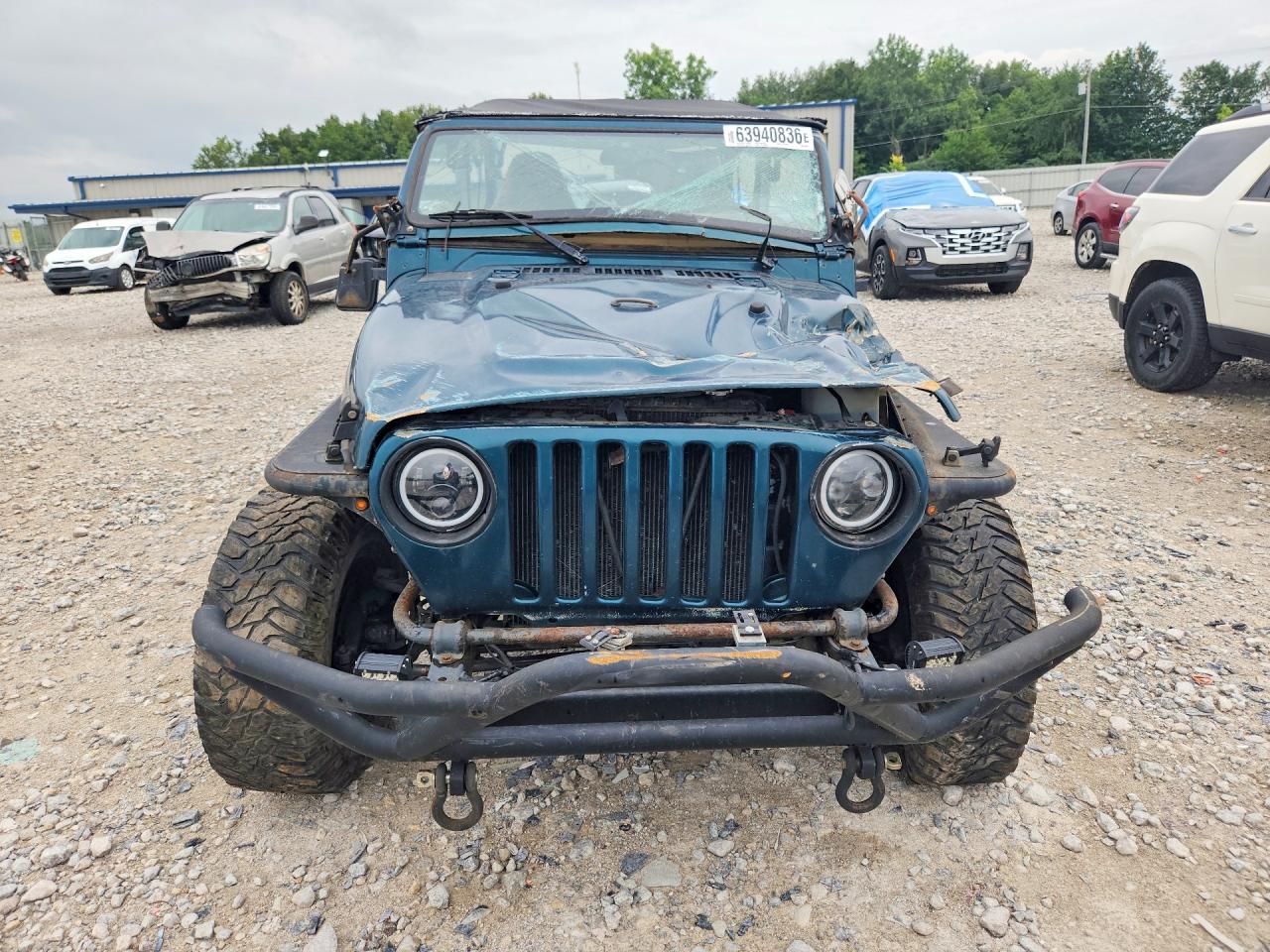 1997 Jeep Wrangler / Tj Se Green vin: 1J4FY29P0VP447564